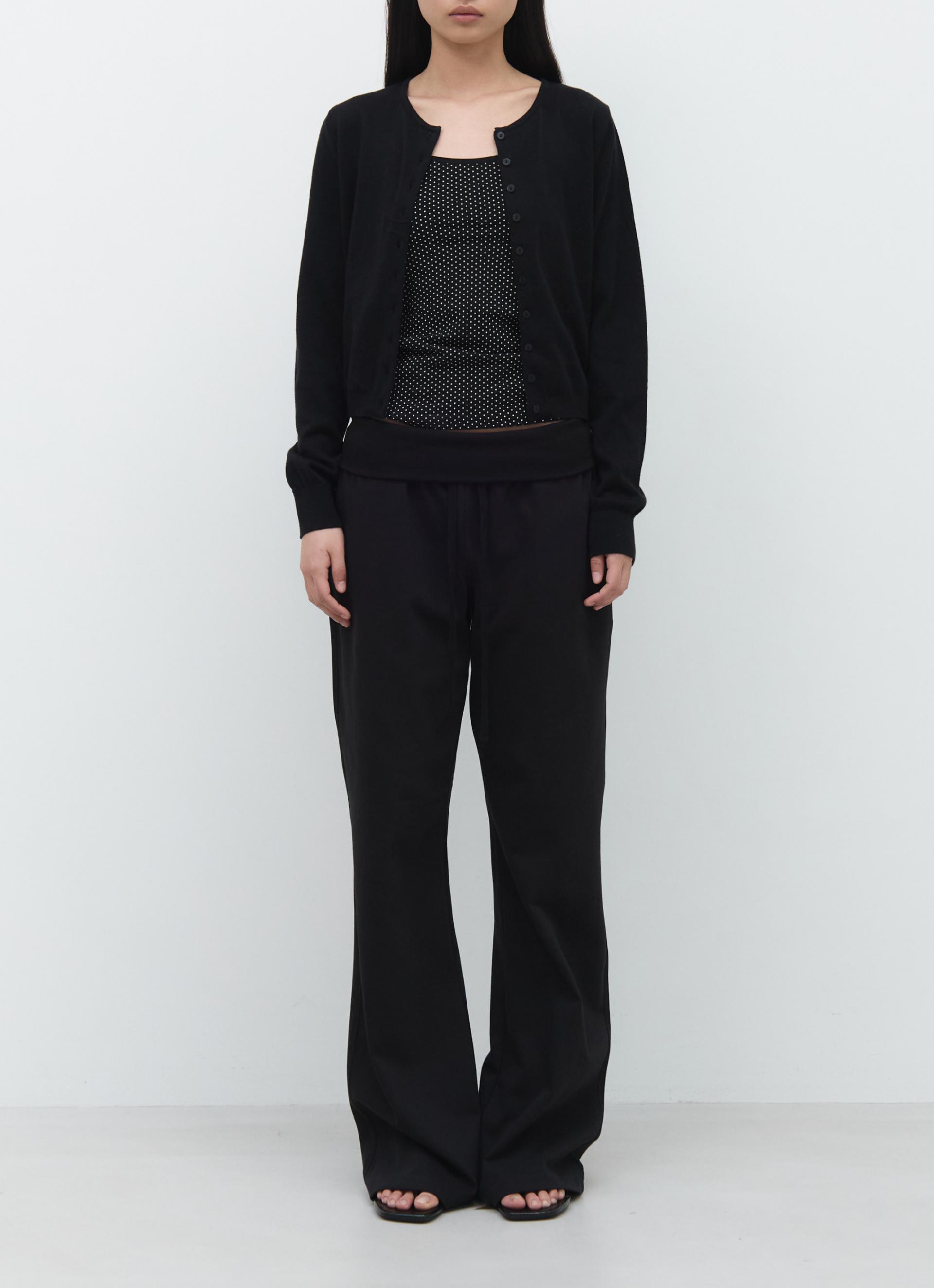 26SS CASHMERE ANG CARDIGAN / BLACK