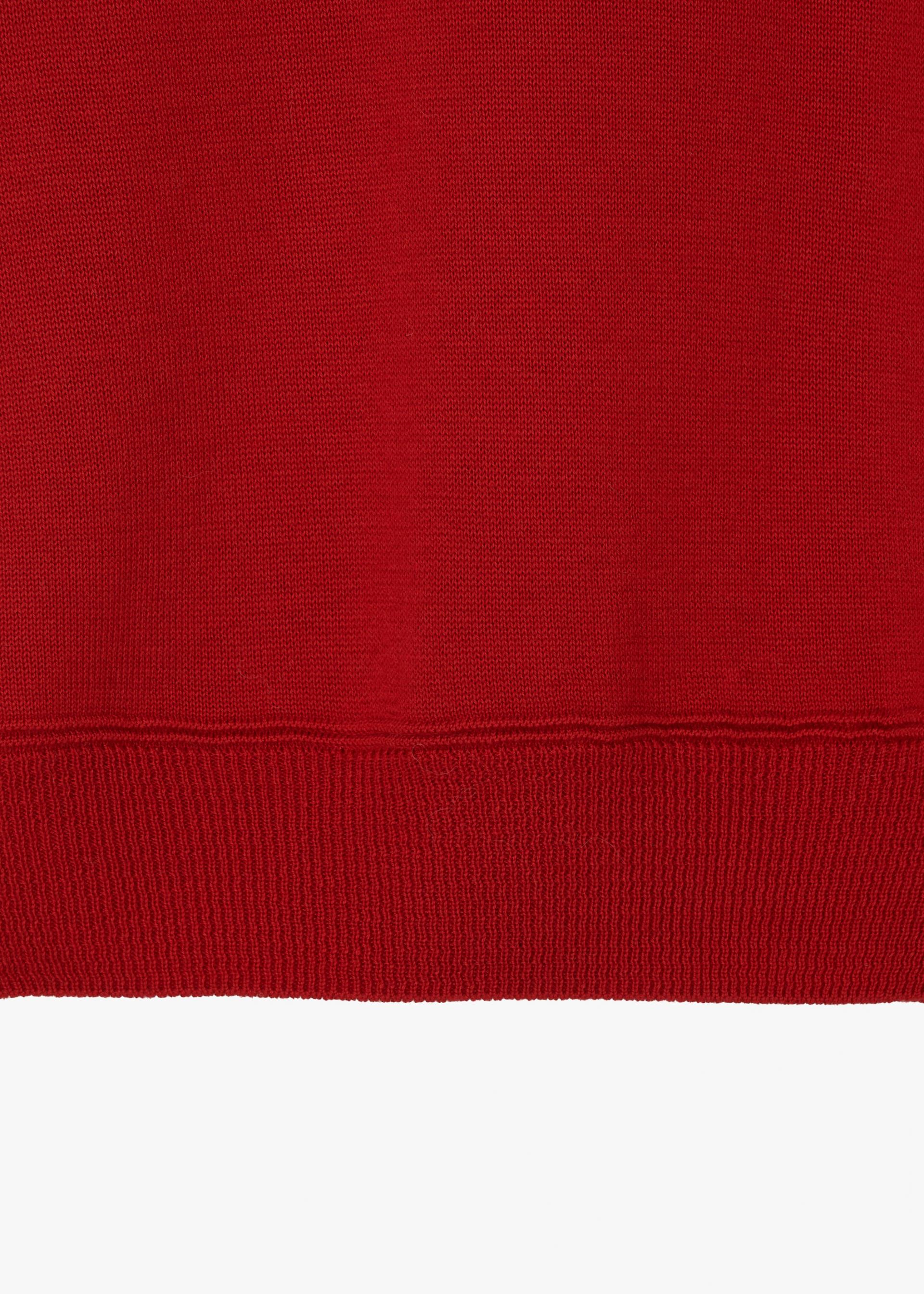 26SS LOOSE V-NECK KNIT / RED
