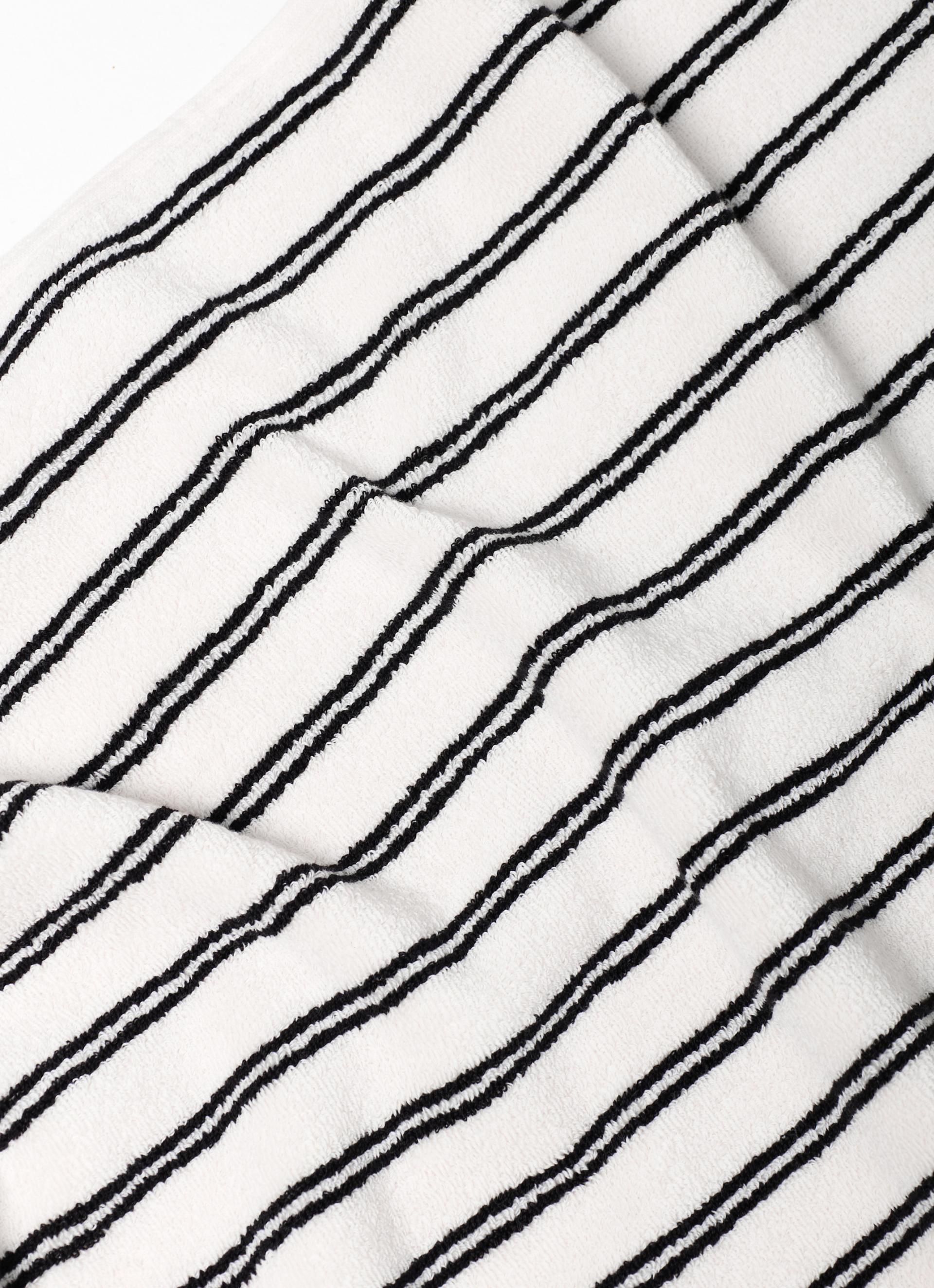 FACE TOWEL_STRIPE TWIN WHITE