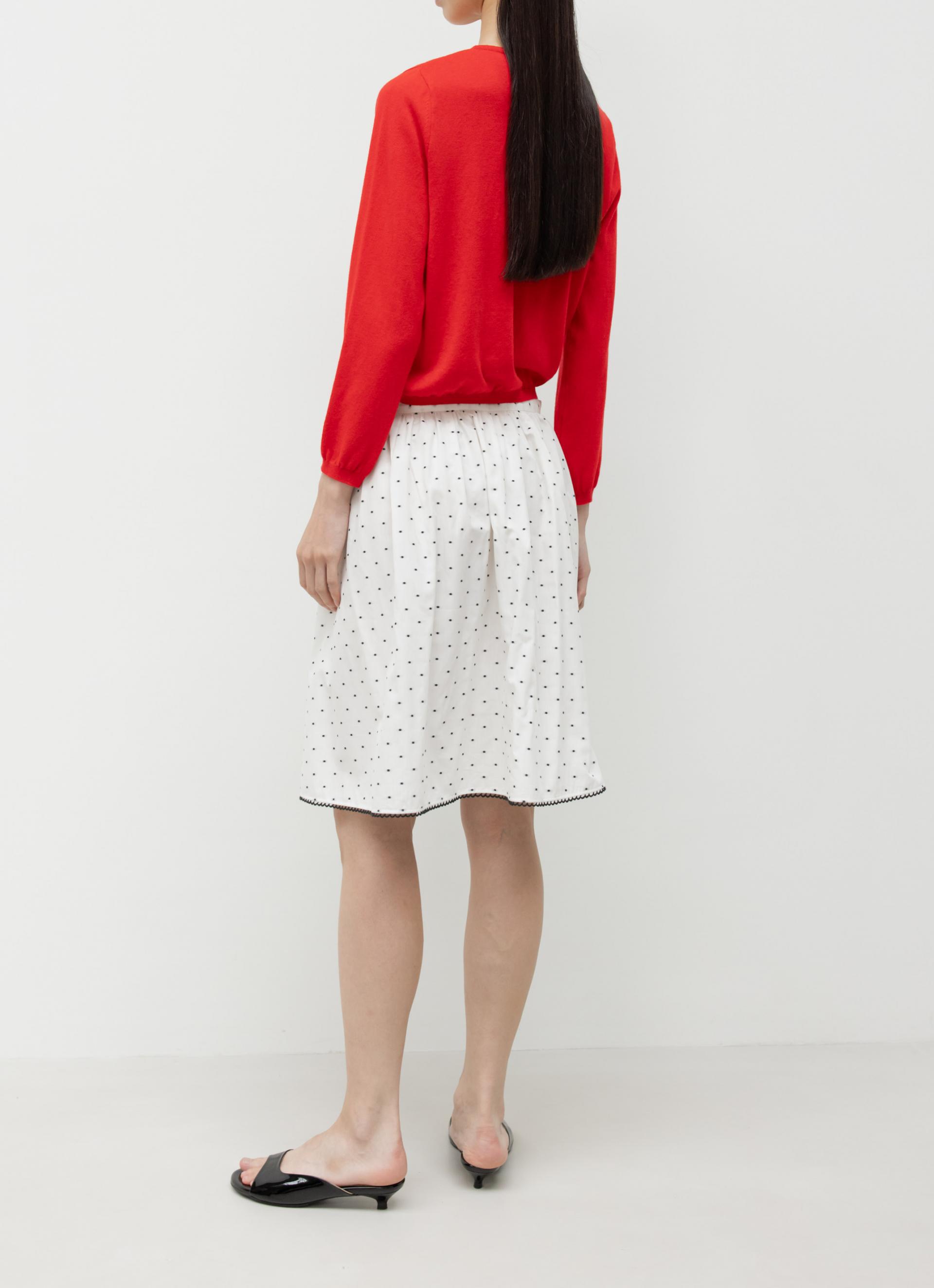 26SS CASHMERE PETITE CARDIGAN / RED