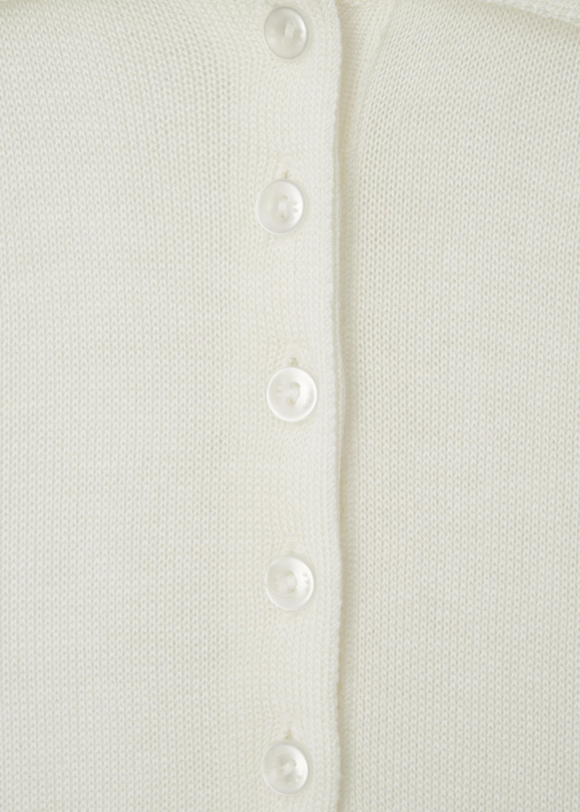 26SS WOOL SILK POLO KNIT / IVORY