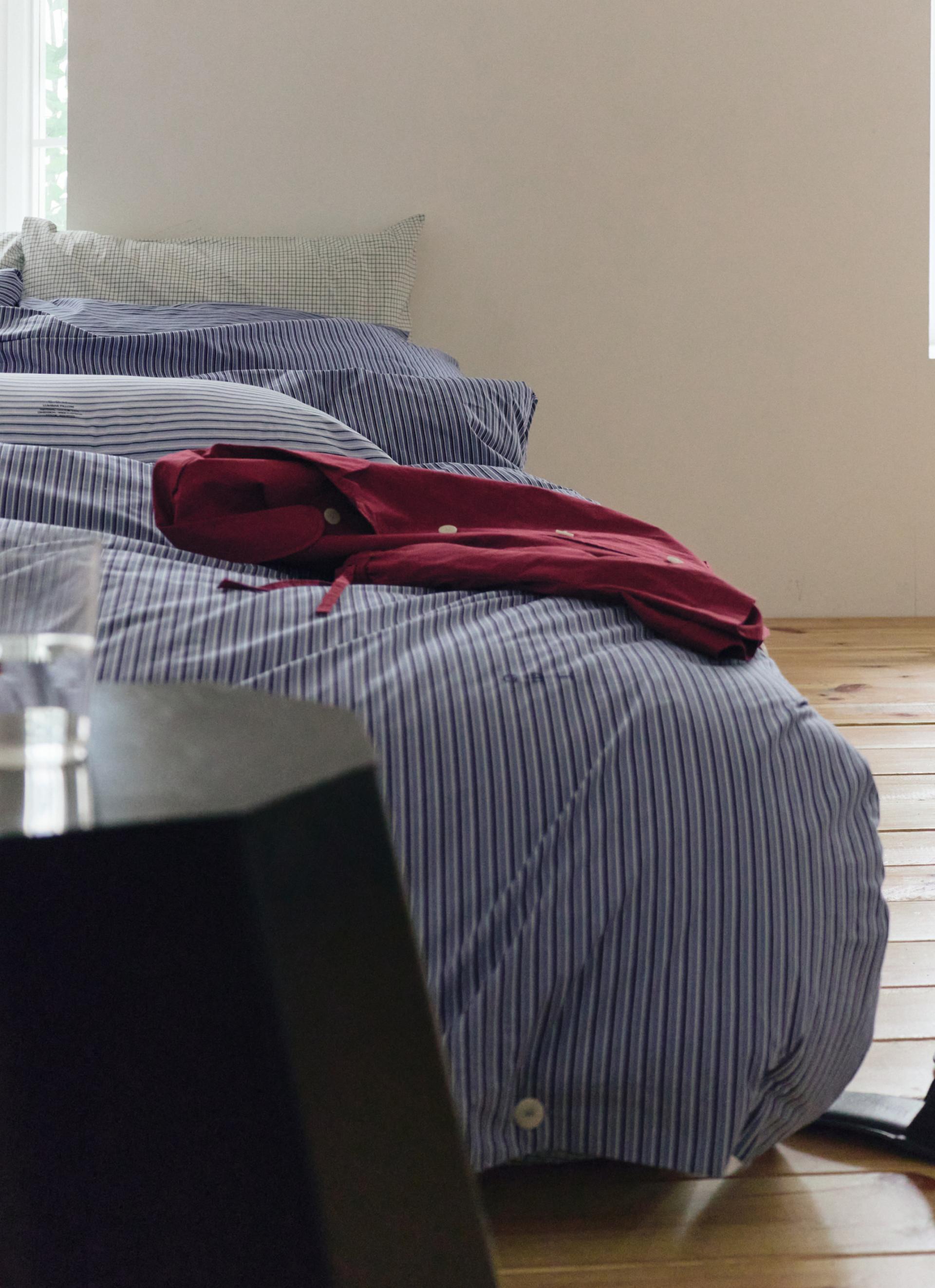 DUVET COVER - THIN STRIPE SEA (2 SIZES)