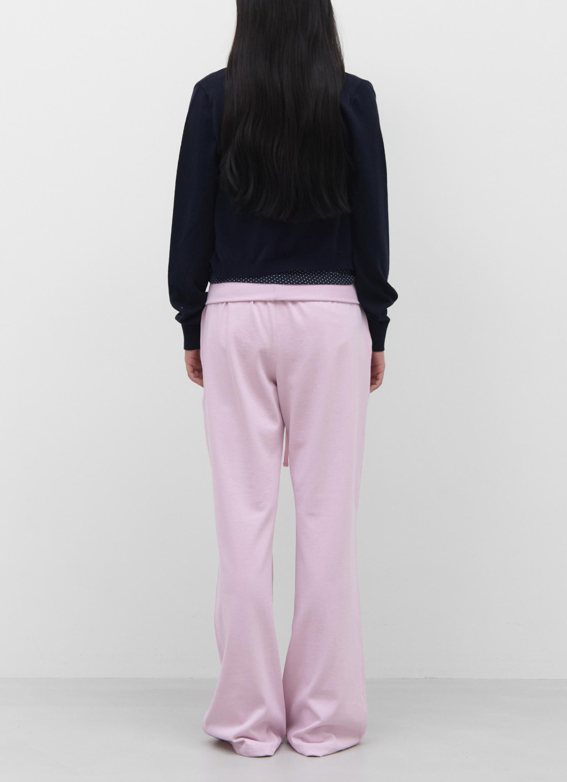 26SS FOLD OVER LONG PANTS / BABY PINK