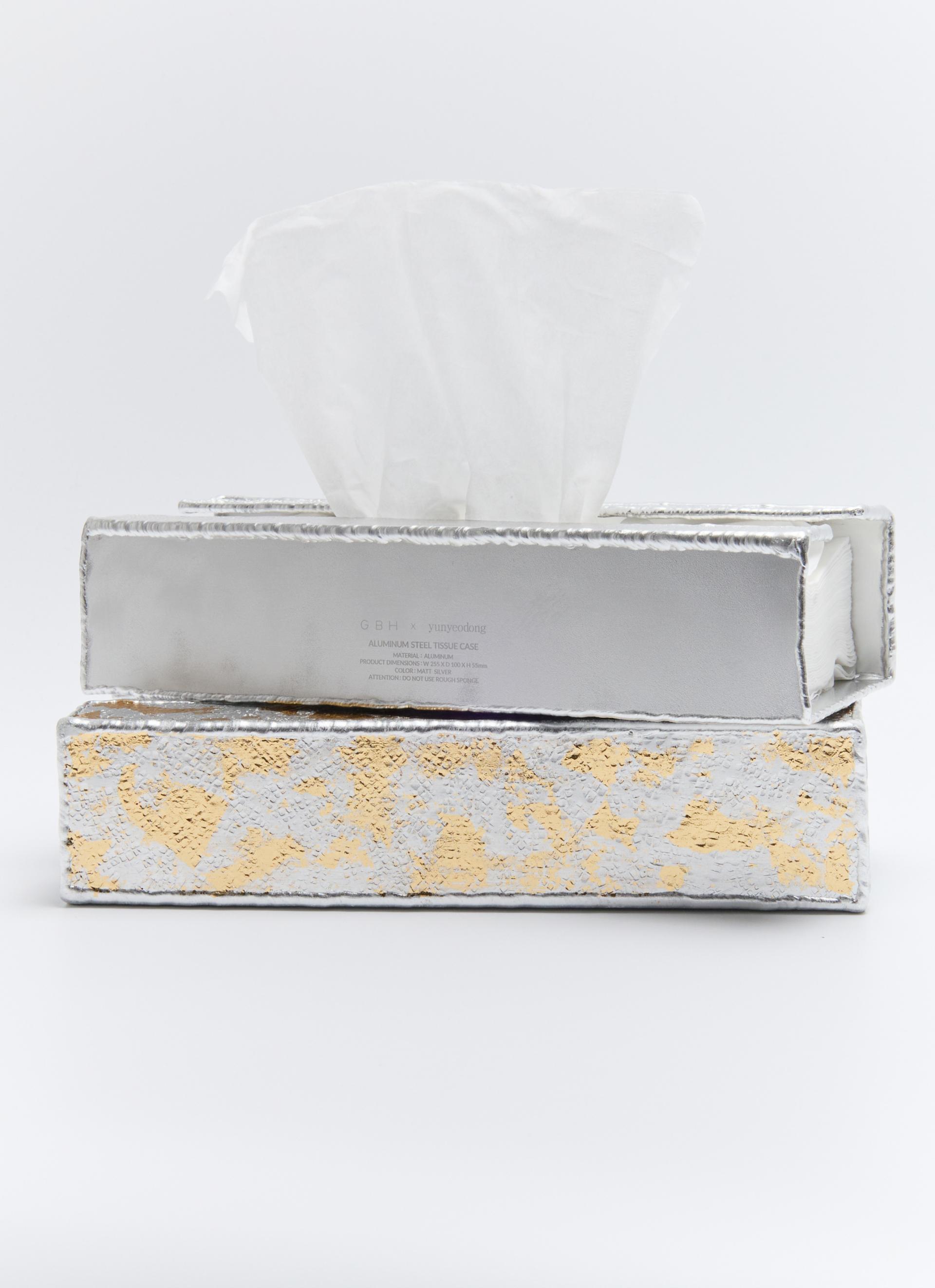 x Yunyeodong ALUMINUM STEEL TISSUE CASE / MATT SILVER