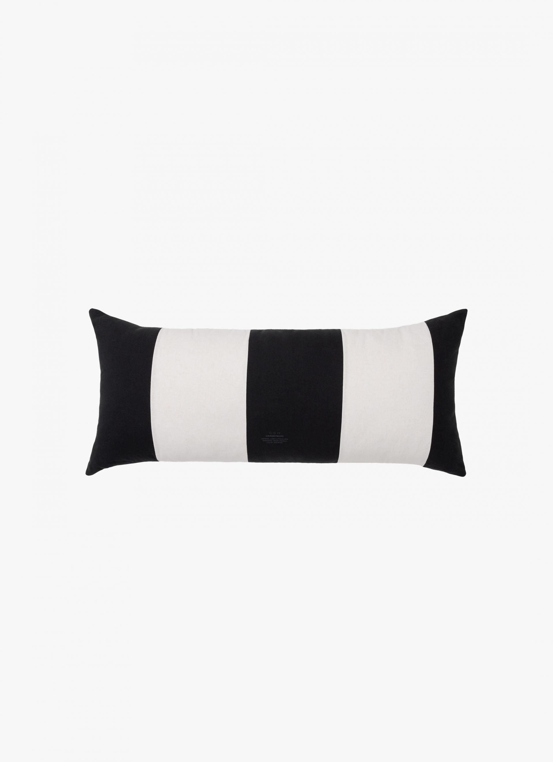 PATCHWORK LUMBAR PILLOW COVER / 80x35cm