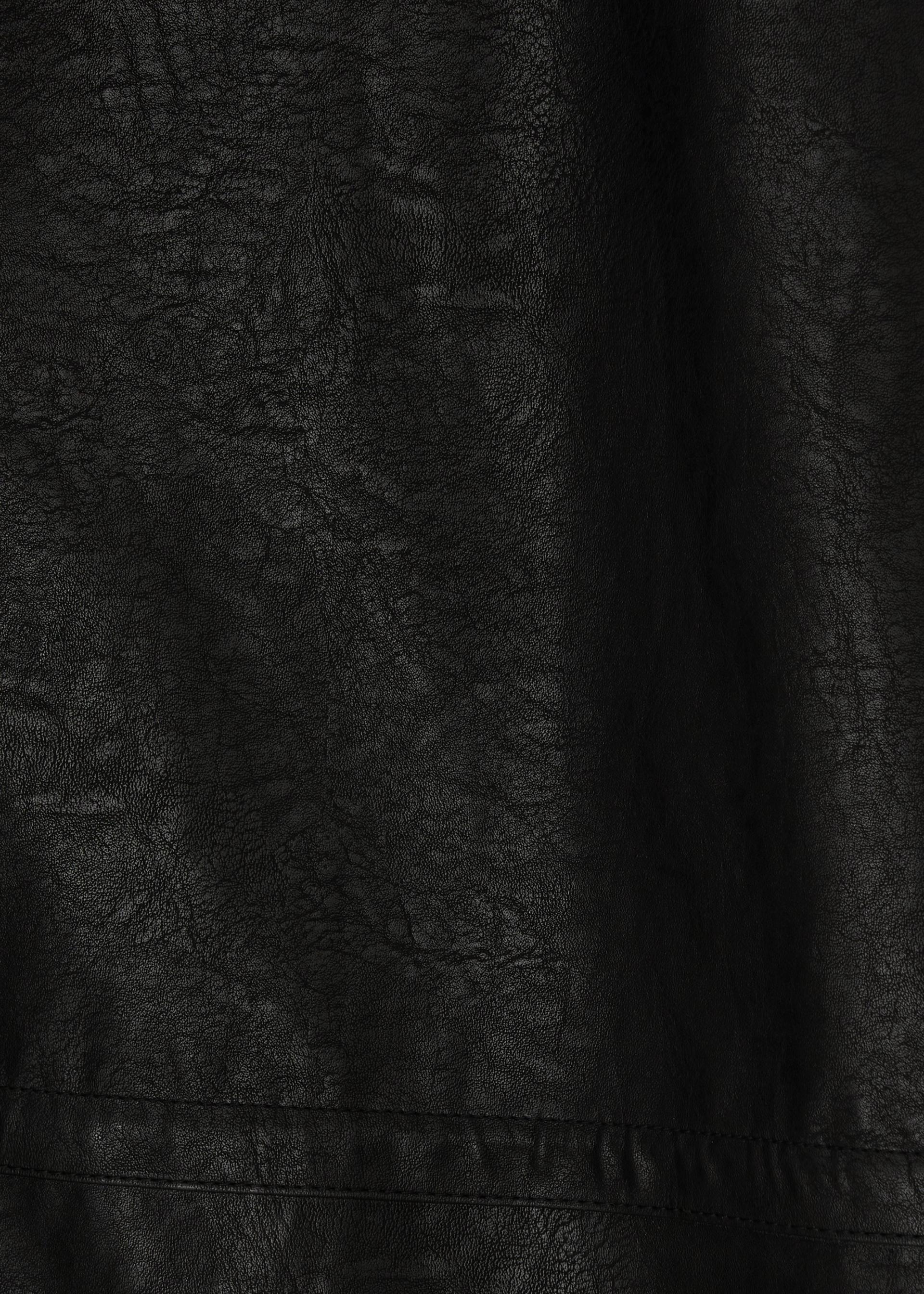 26SS HUNTING FAUX LEATHER JACKET / BLACK