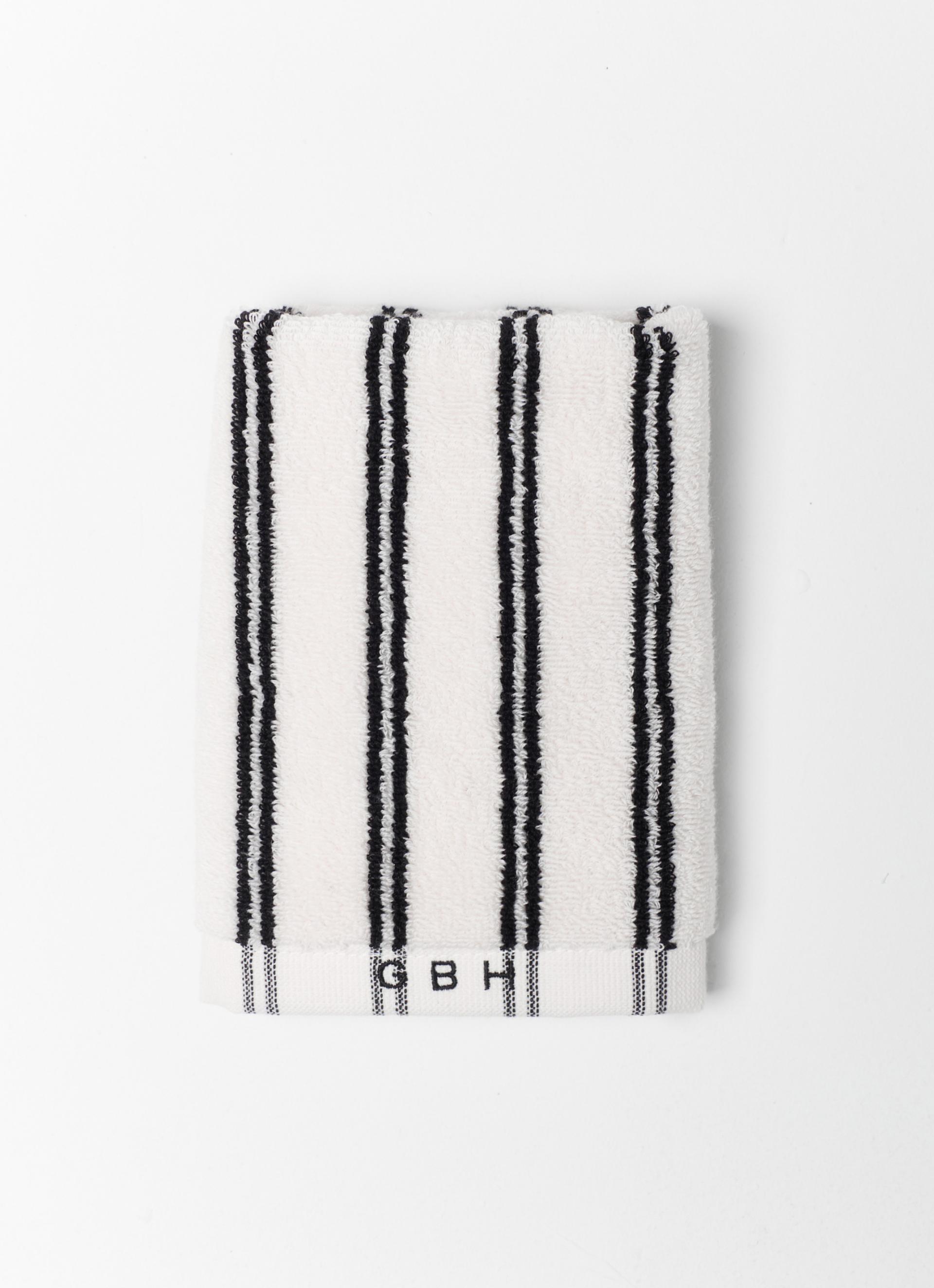 HAND TOWEL_STRIPE TWIN WHITE