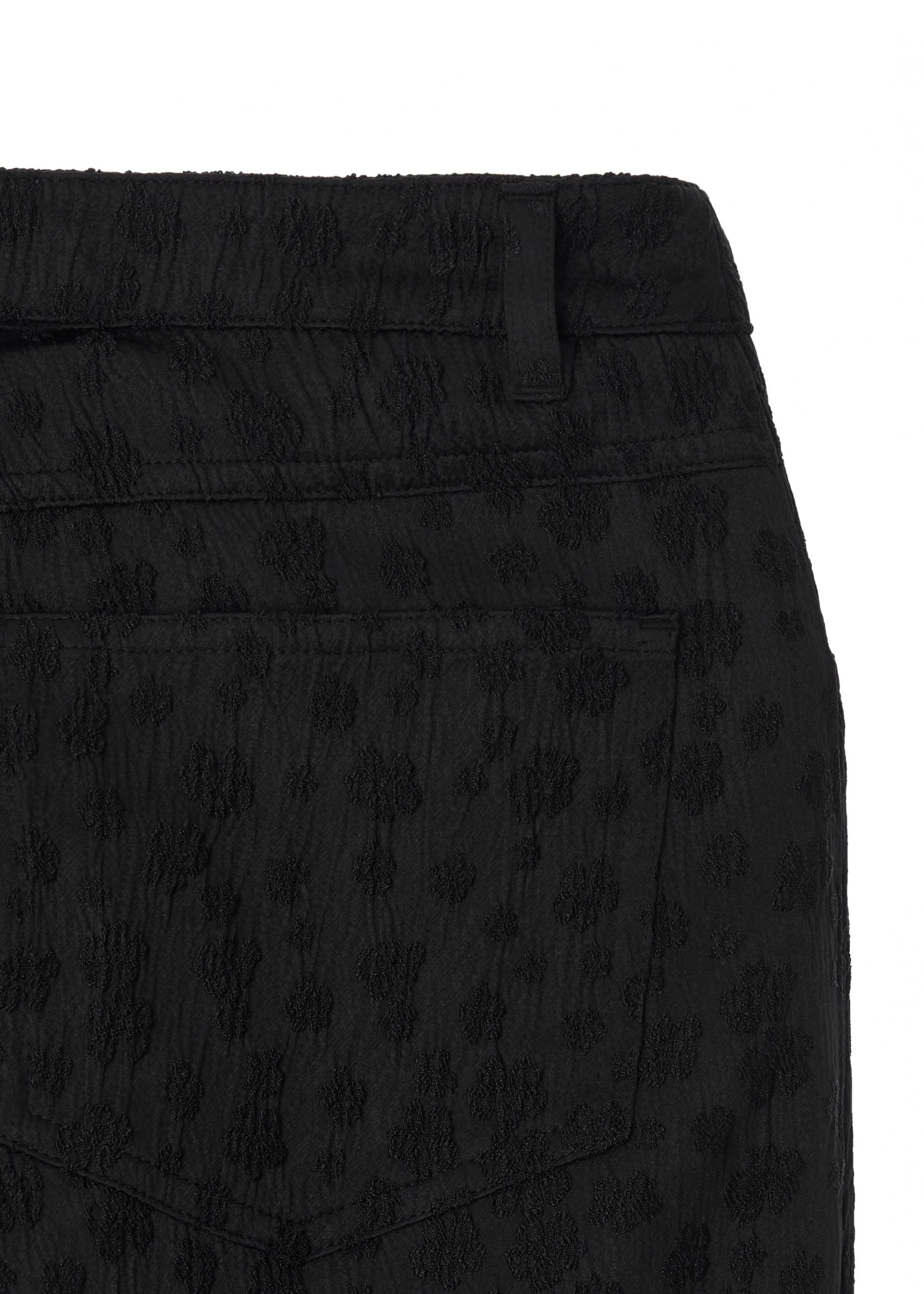 26SS JACQUARD STRAIGHT PANTS / BLACK