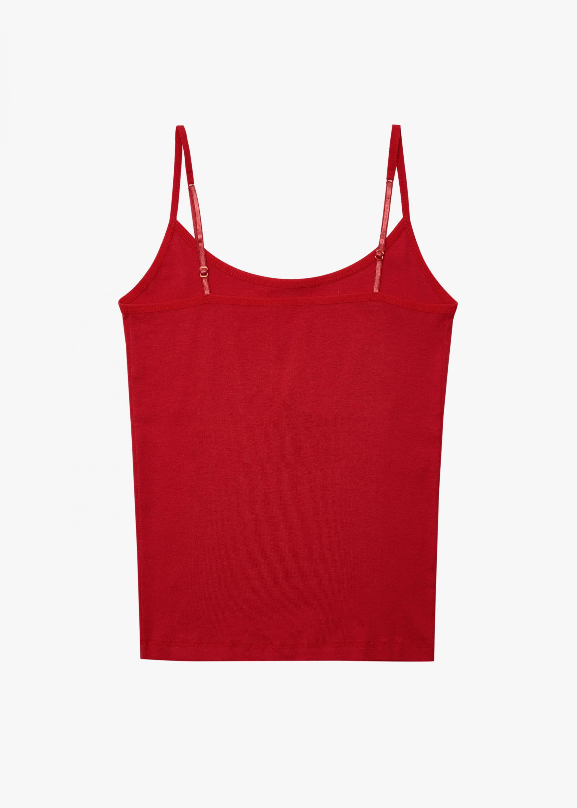 26SS SLIM FIT BASIC SLEEVELESS / RED