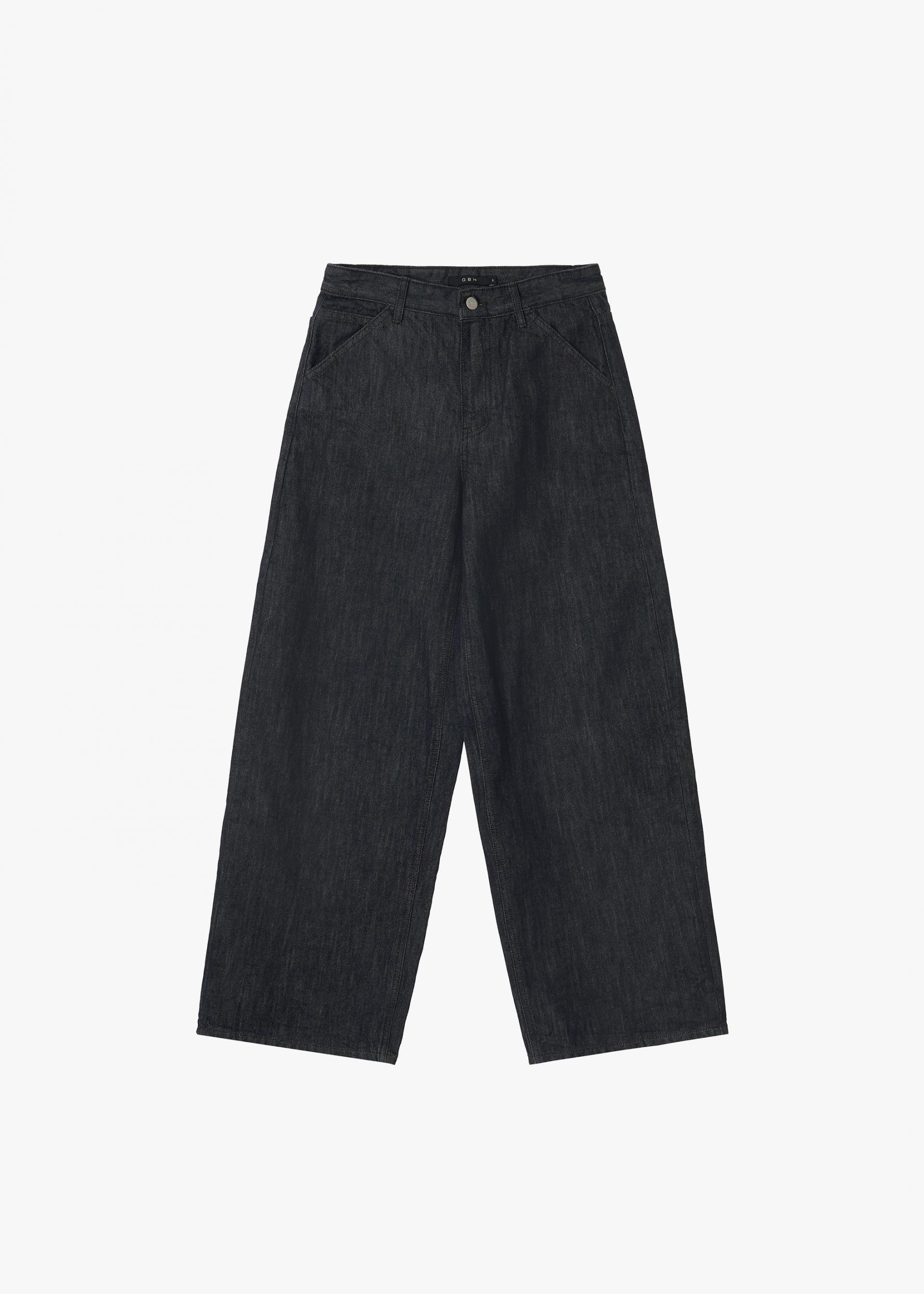 26SS WIDE CINCH-BACK JEAN / INDIGO