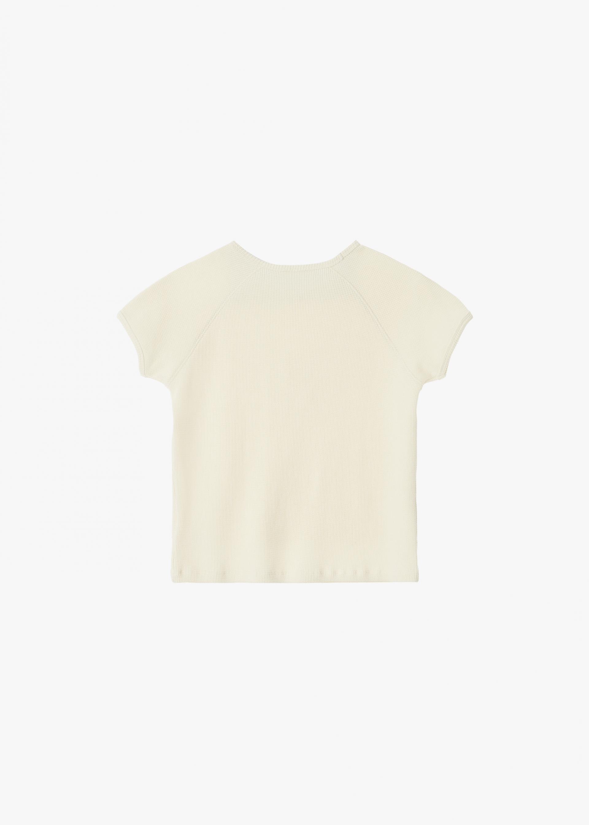 26SS PETITE WAFFLE TOP / CREAM