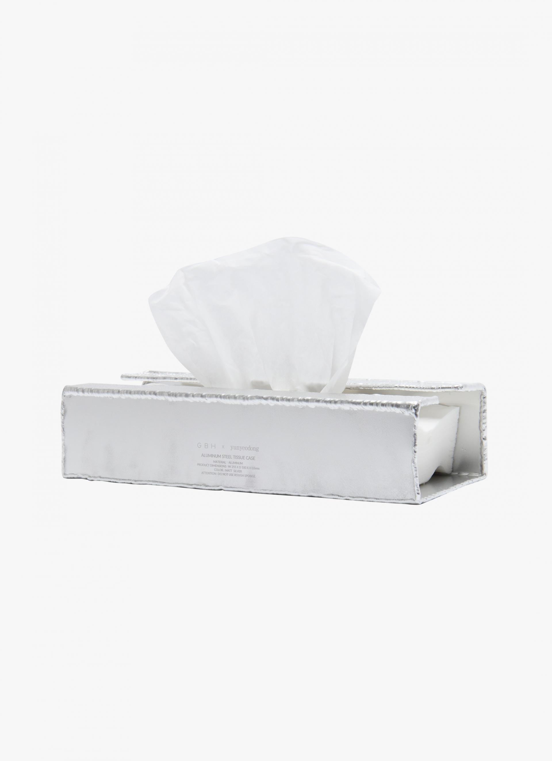 x Yunyeodong ALUMINUM STEEL TISSUE CASE / MATT SILVER