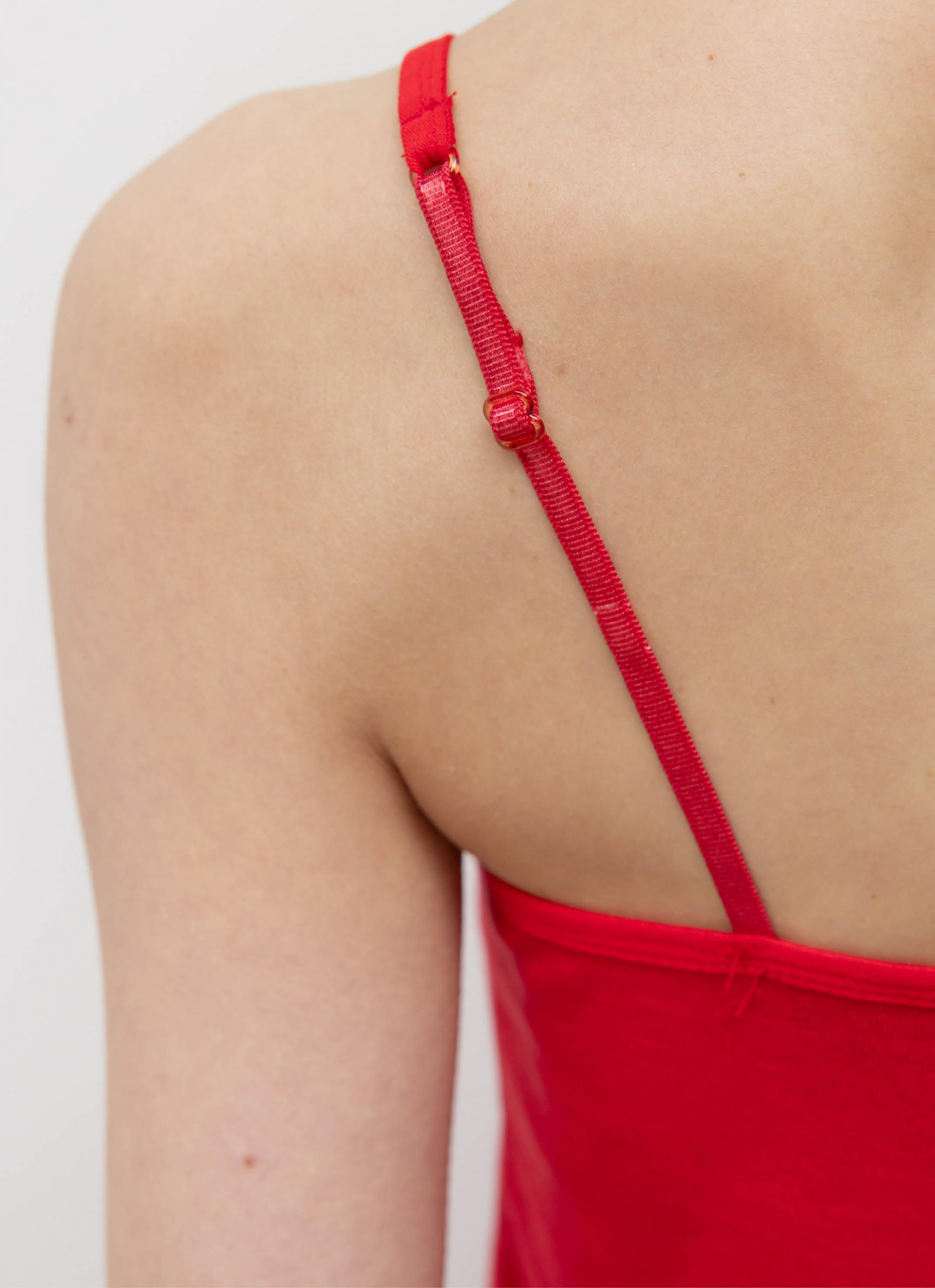 26SS SLIM FIT BASIC SLEEVELESS / RED