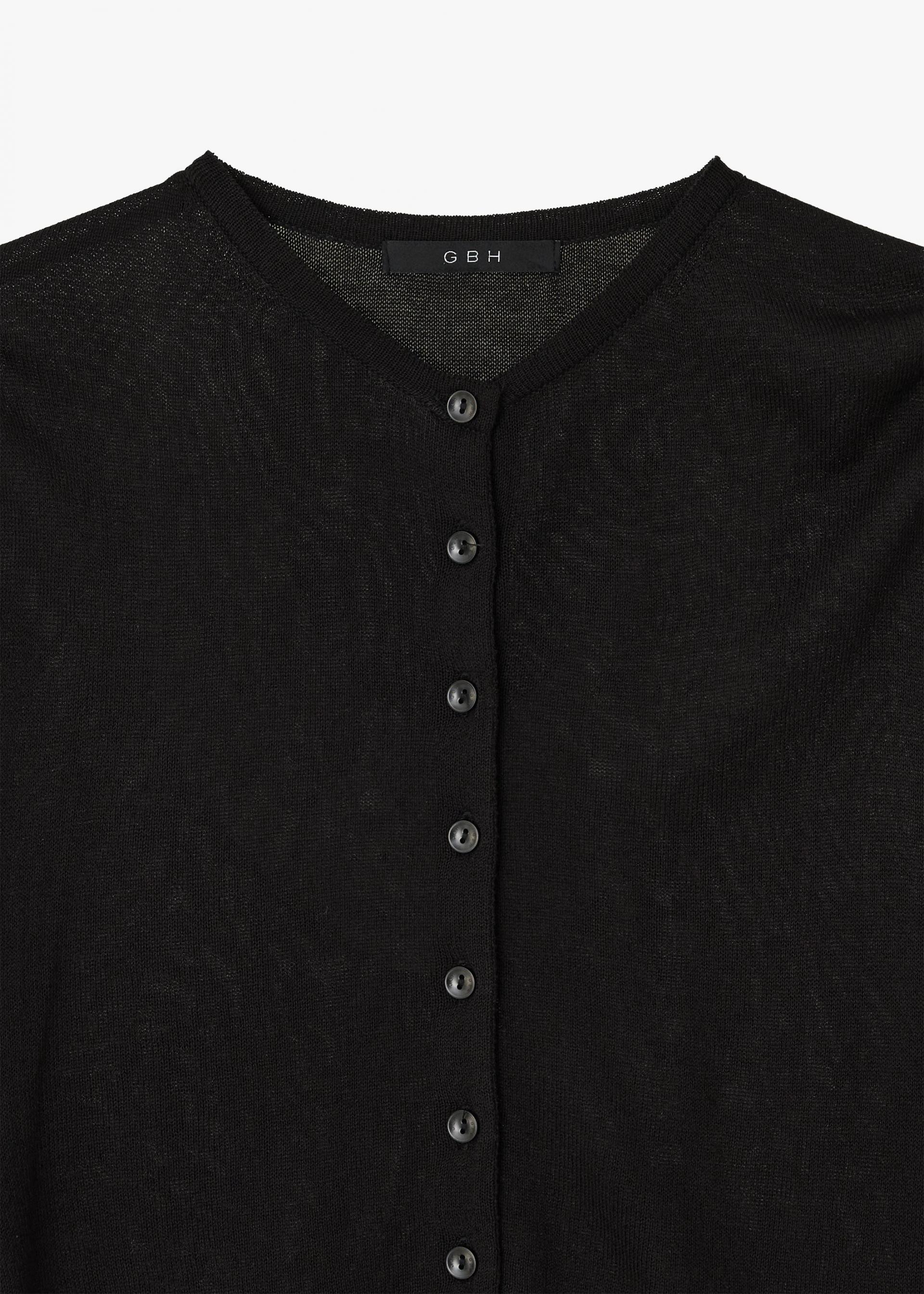 26SS SHEER CARDIGAN / BLACK