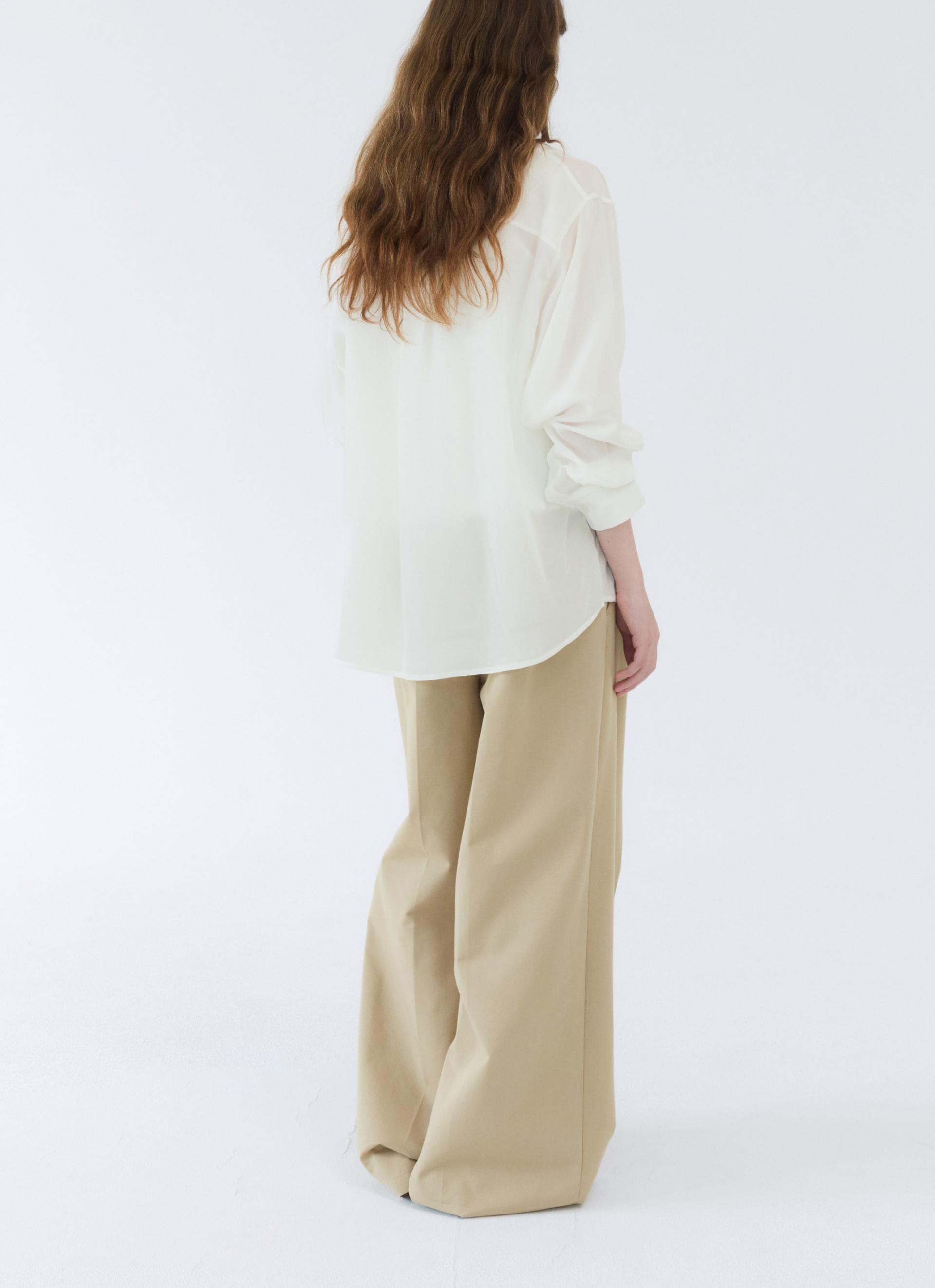 26SS WIDE FIT COTTON PANTS / BEIGE