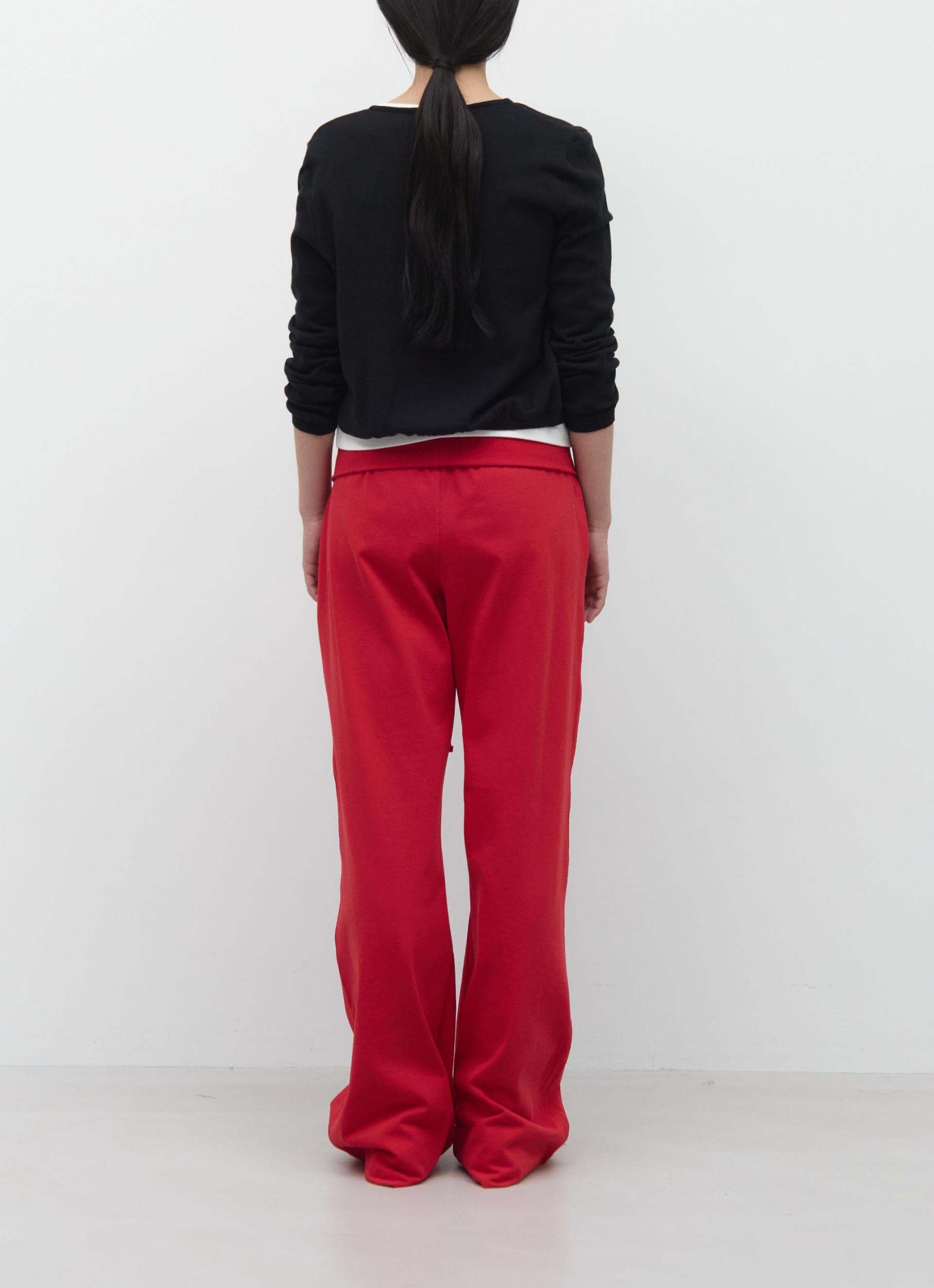 26SS FOLD OVER LONG PANTS / RED