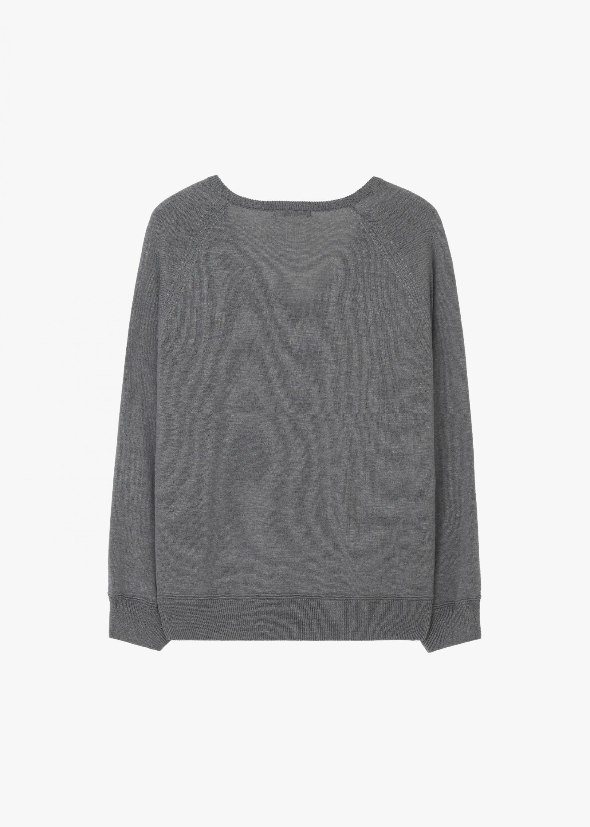 26SS LOOSE V-NECK KNIT / GREY