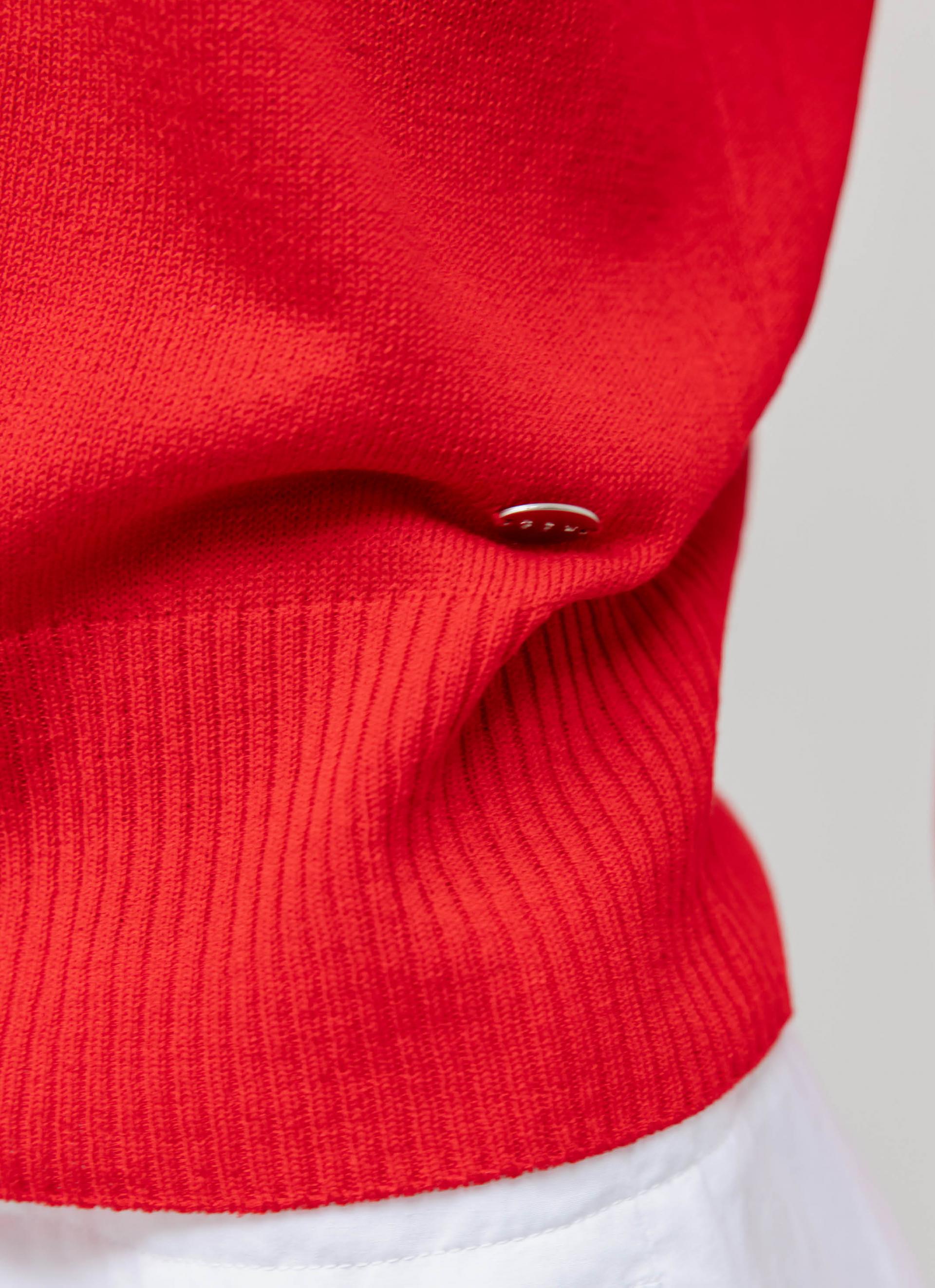 26SS SHEER CARDIGAN / RED