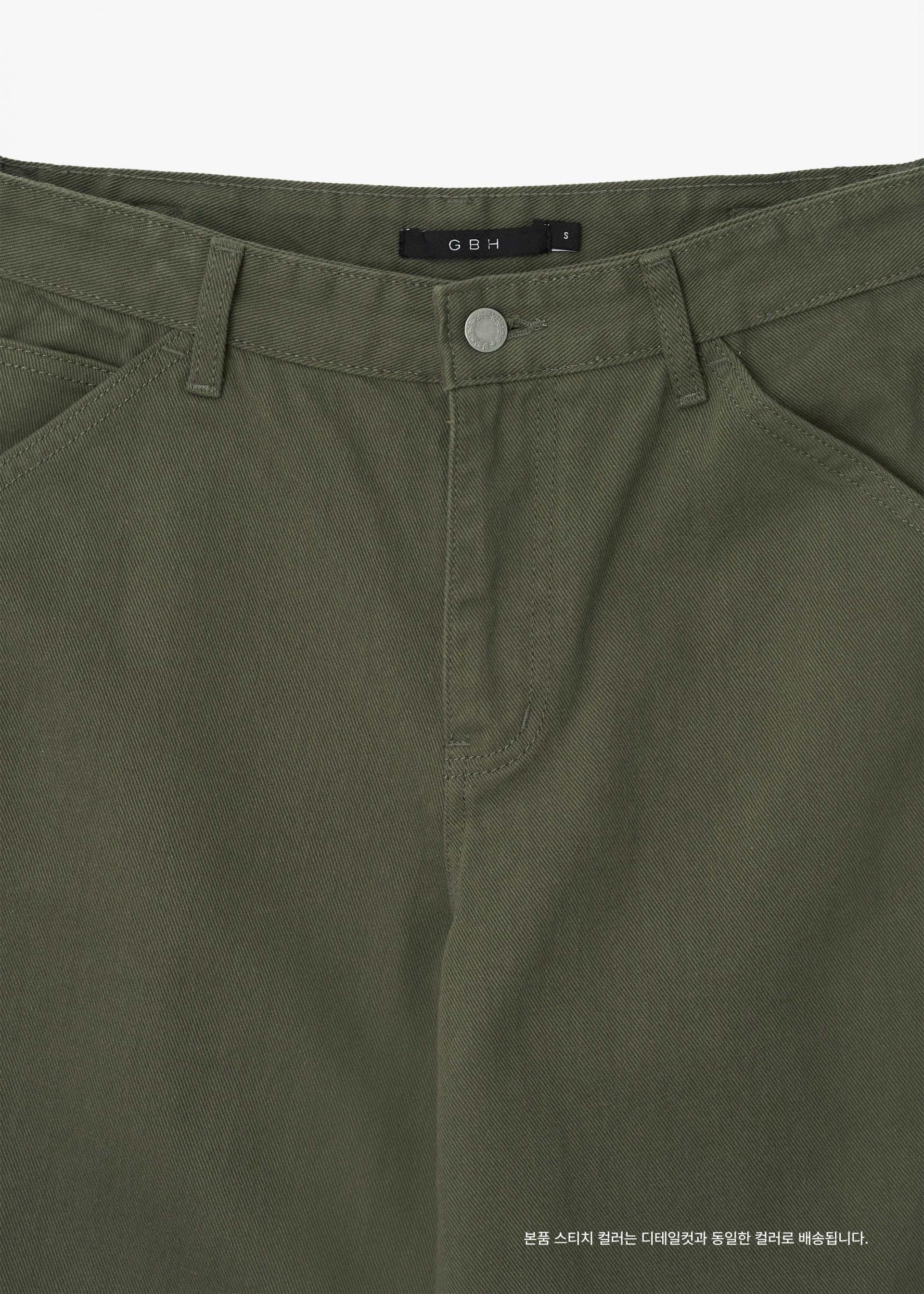 26SS WIDE CINCH-BACK JEAN / KHAKI
