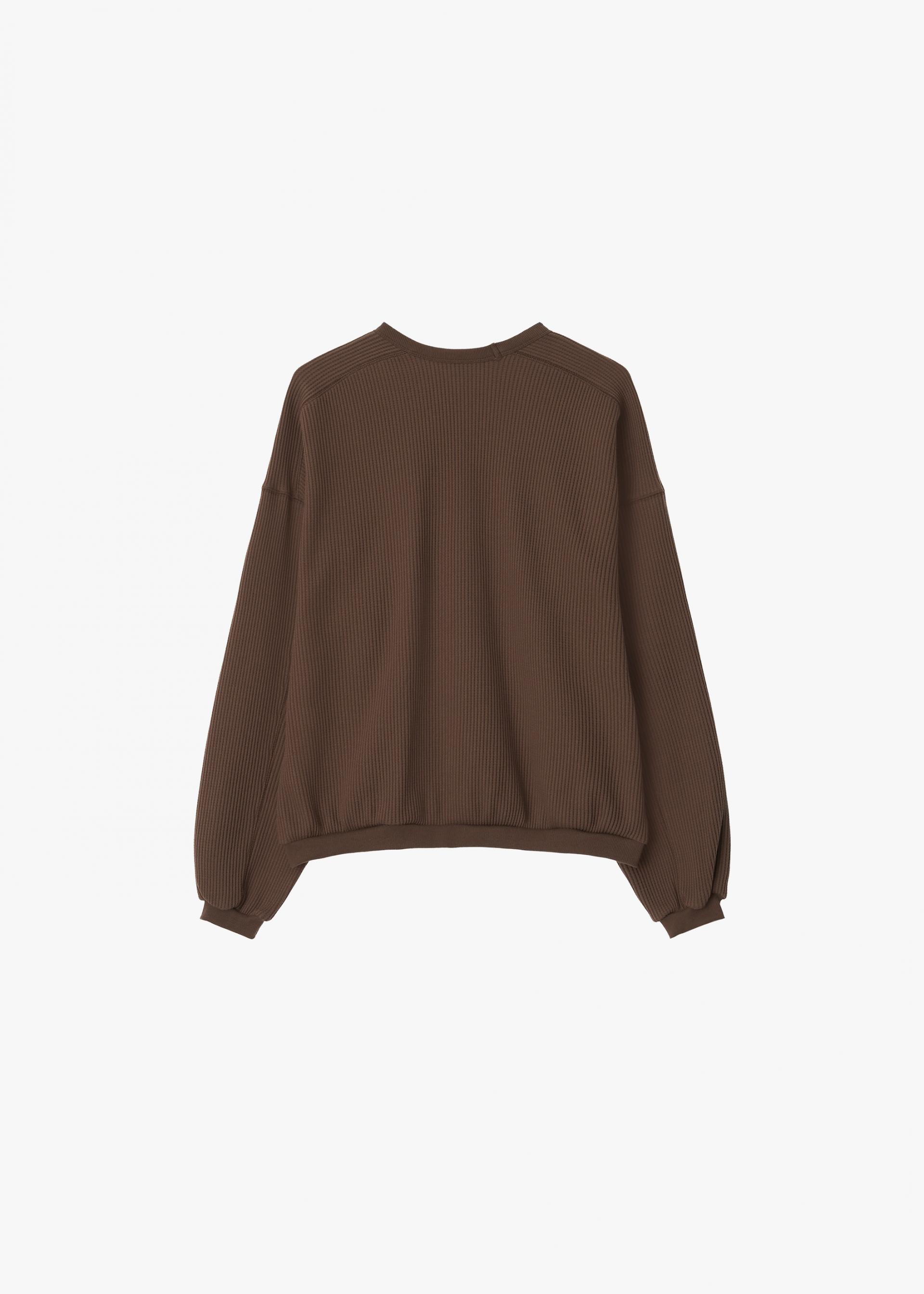 26SS WAFFLE TOP / BROWN