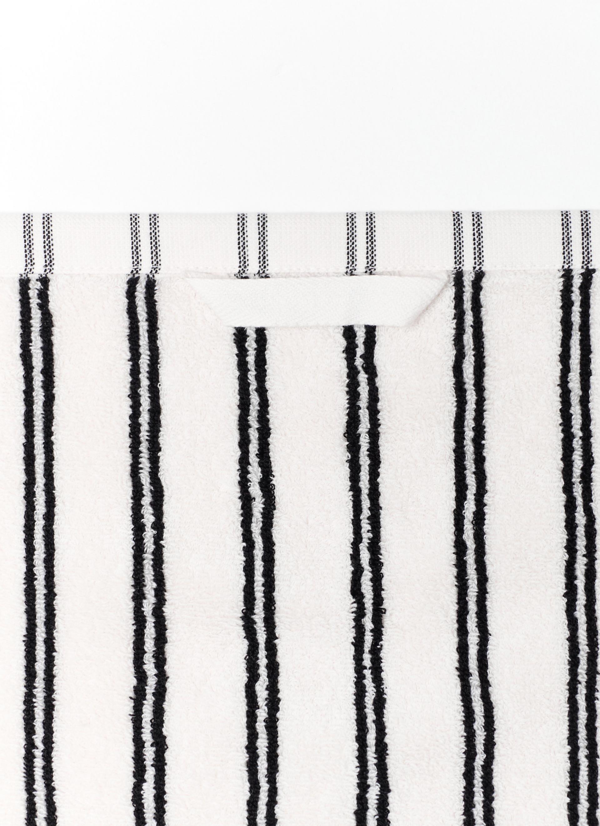 HAND TOWEL_STRIPE TWIN WHITE