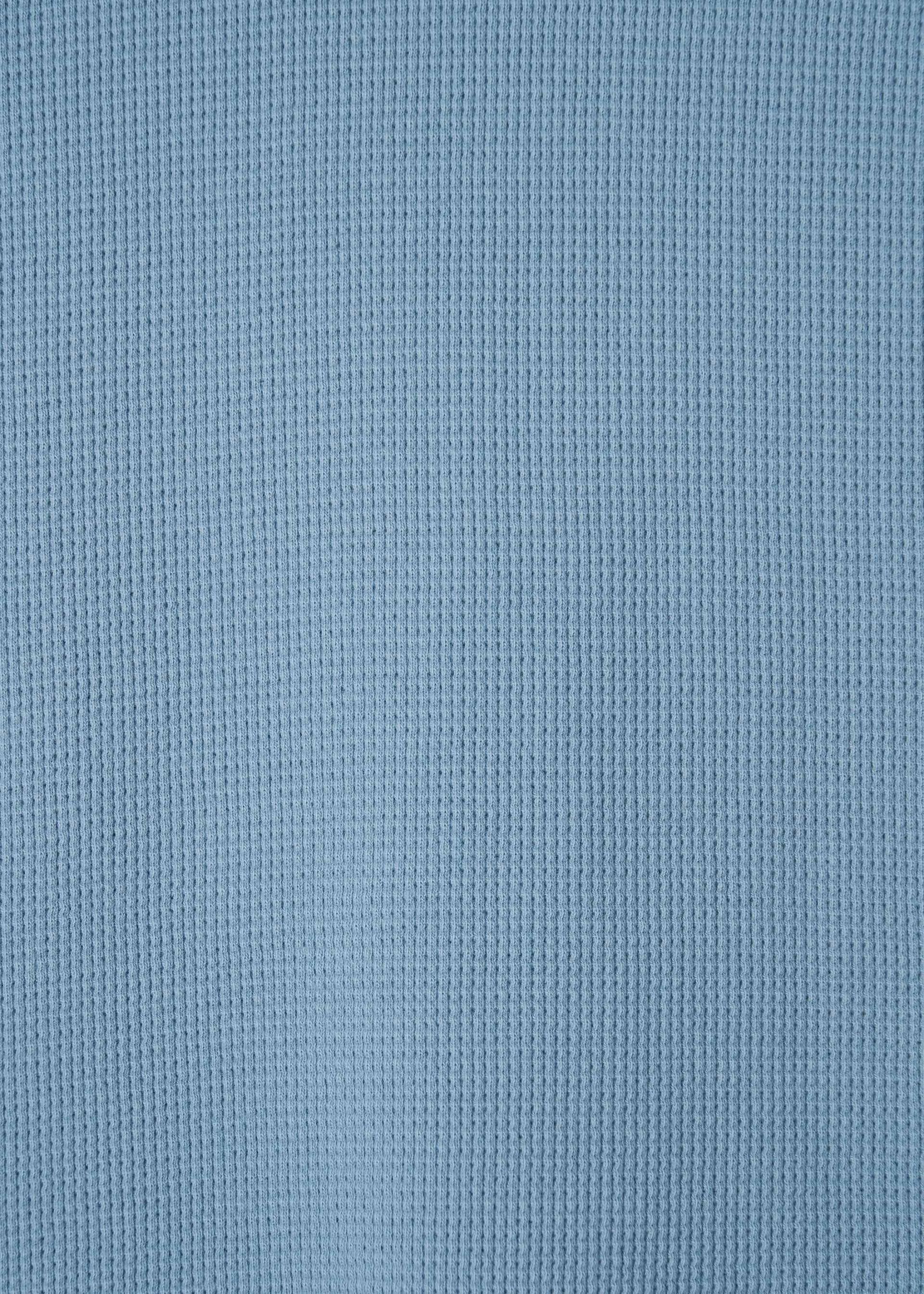 26SS PETITE WAFFLE TOP / LIGHT BLUE
