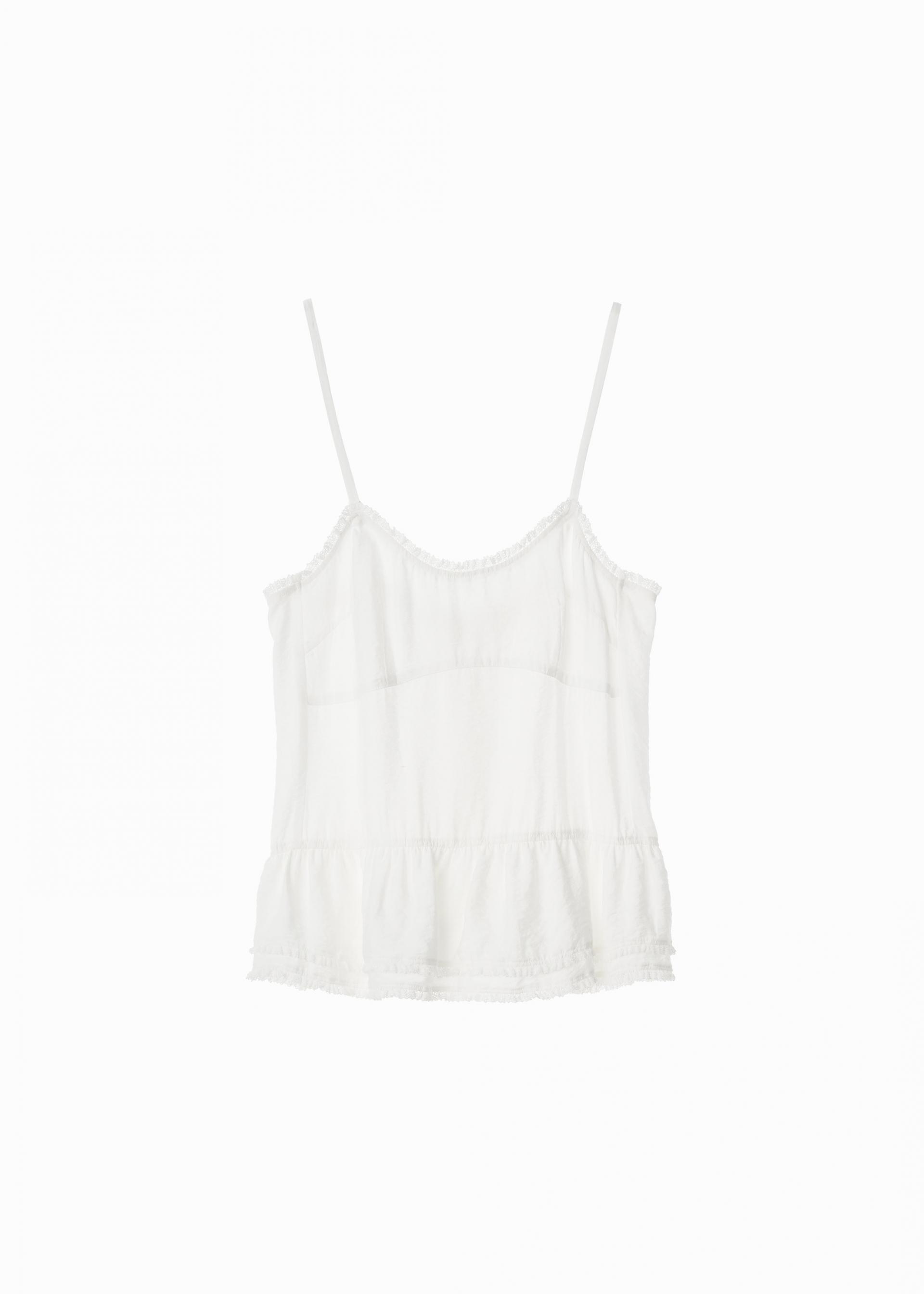 26SS FRILL LACE SLEEVELESS / WHITE
