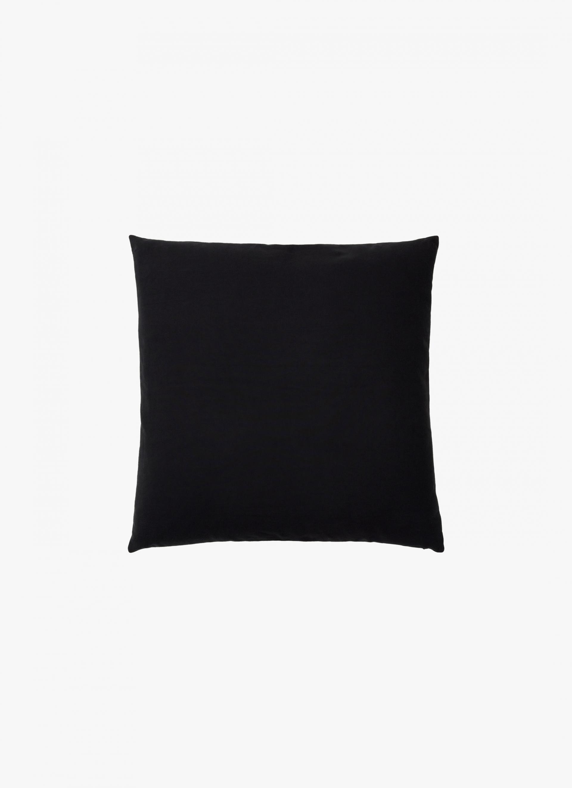 PATCHWORK CUSHION COVER / BLACK&ASH (65x65cm)