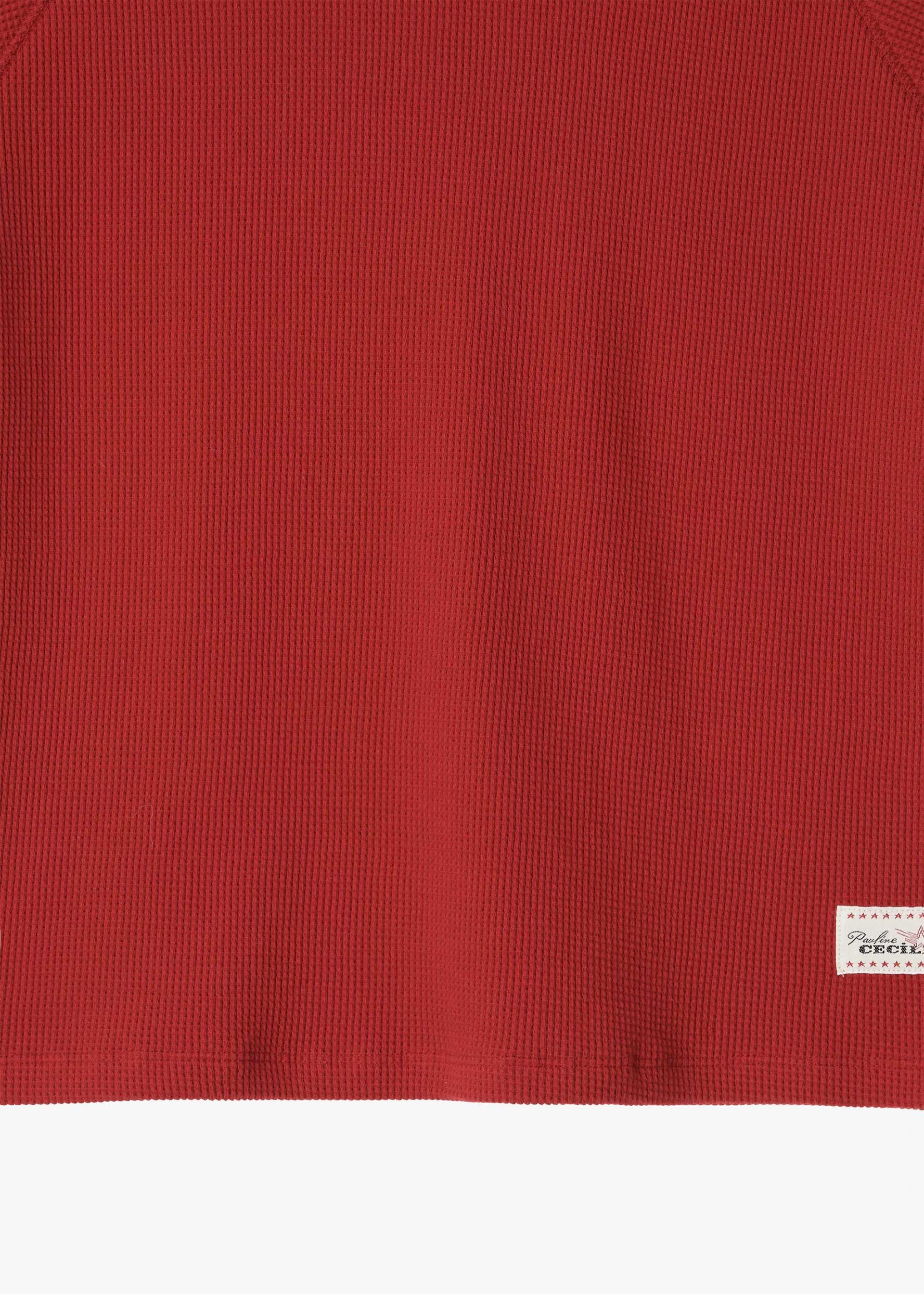 26SS PETITE WAFFLE TOP / RED
