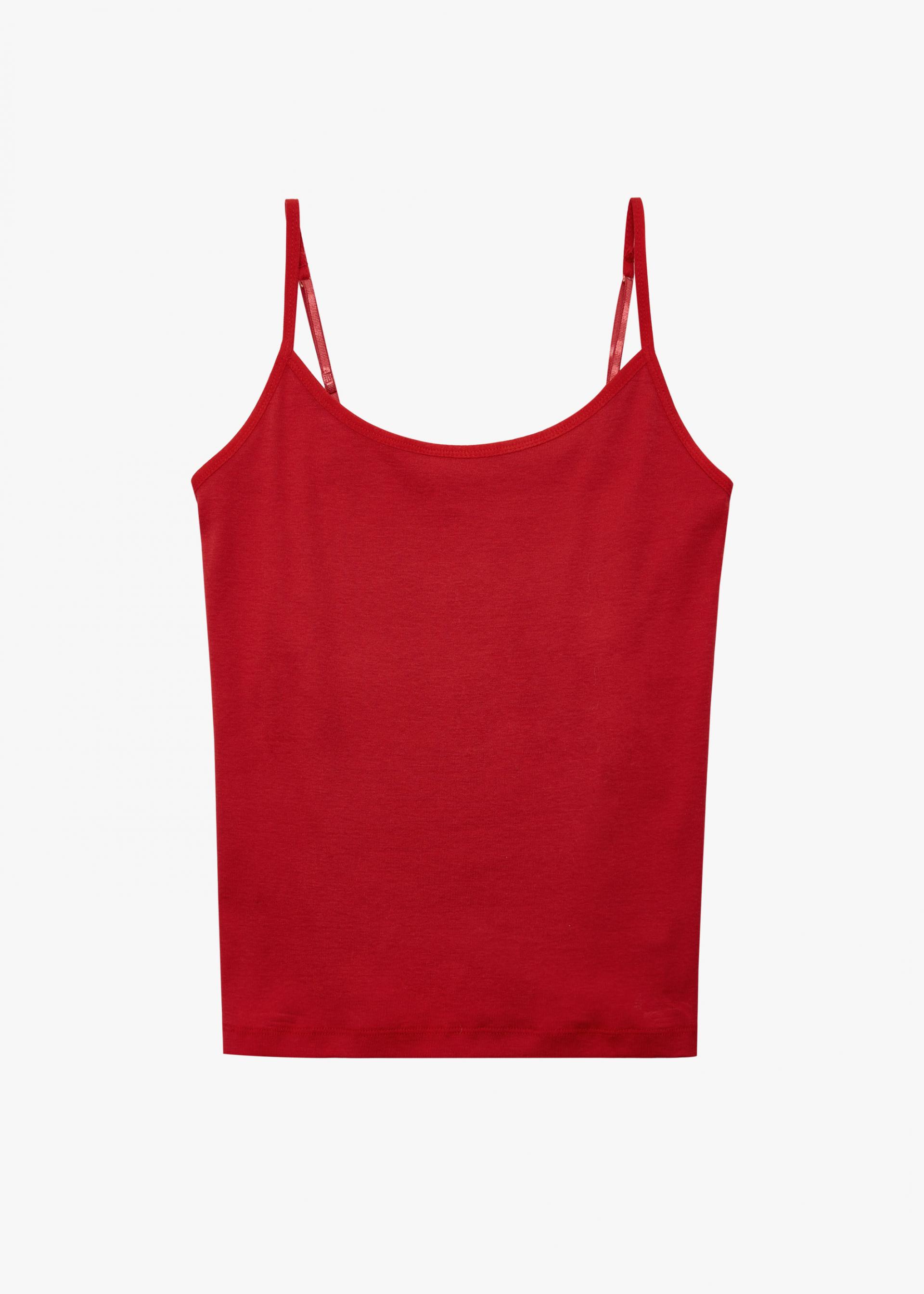26SS SLIM FIT BASIC SLEEVELESS / RED