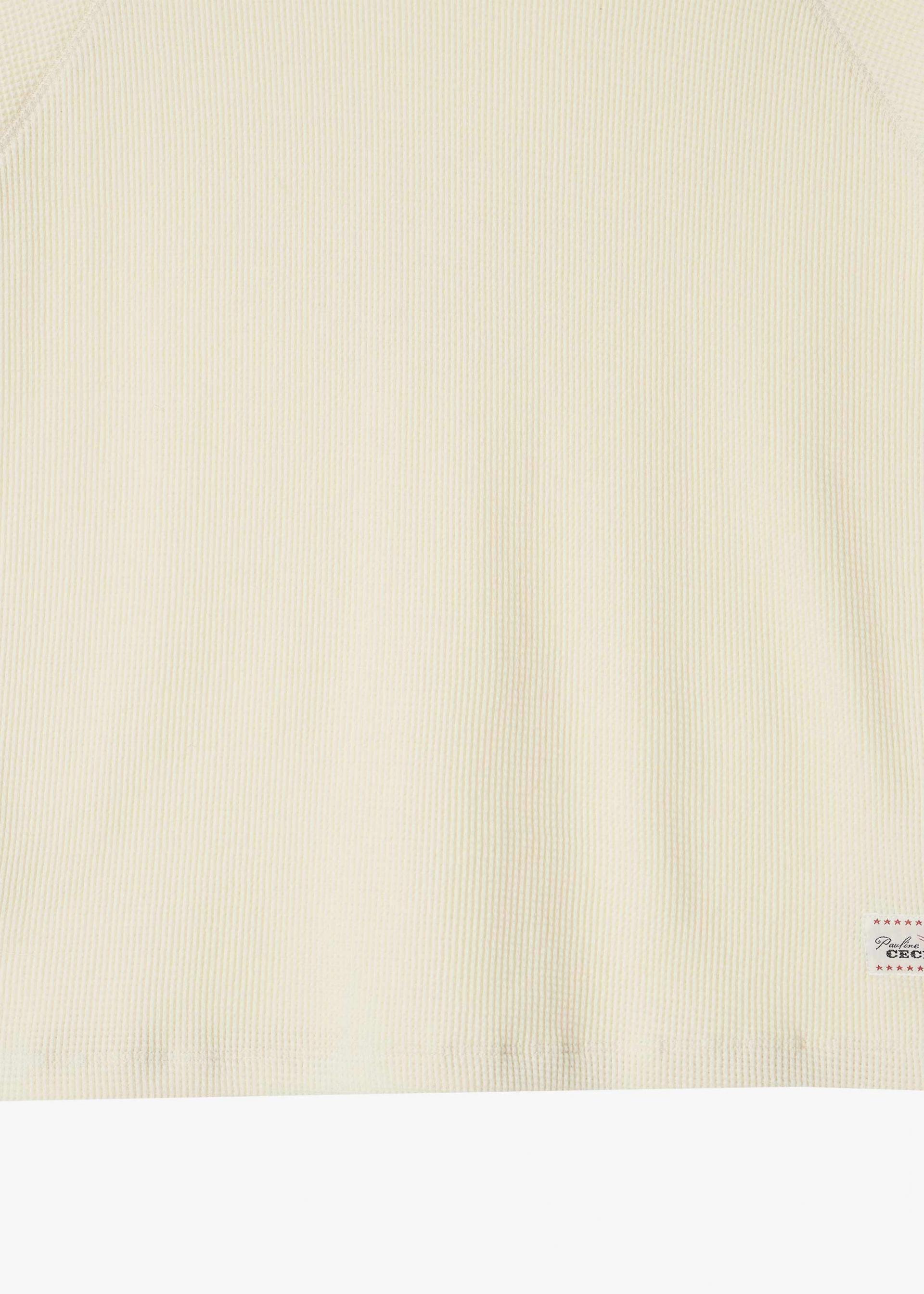 26SS PETITE WAFFLE TOP / CREAM