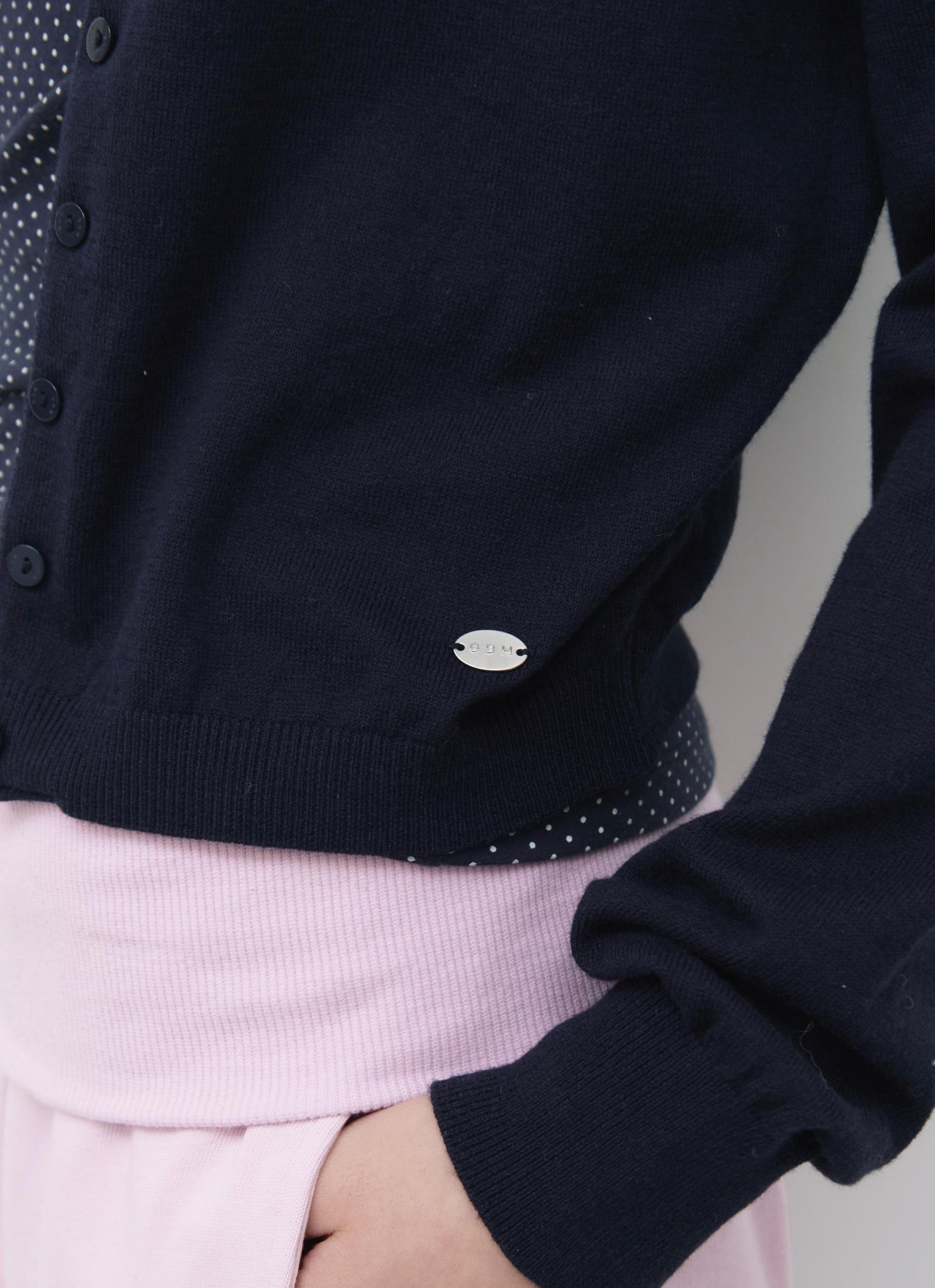 26SS CASHMERE ANG CARDIGAN / NAVY
