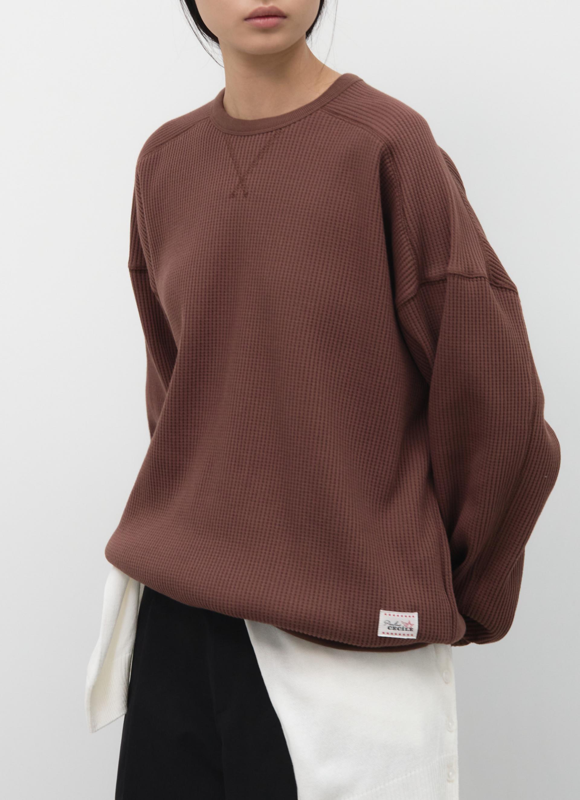 26SS WAFFLE TOP / BROWN