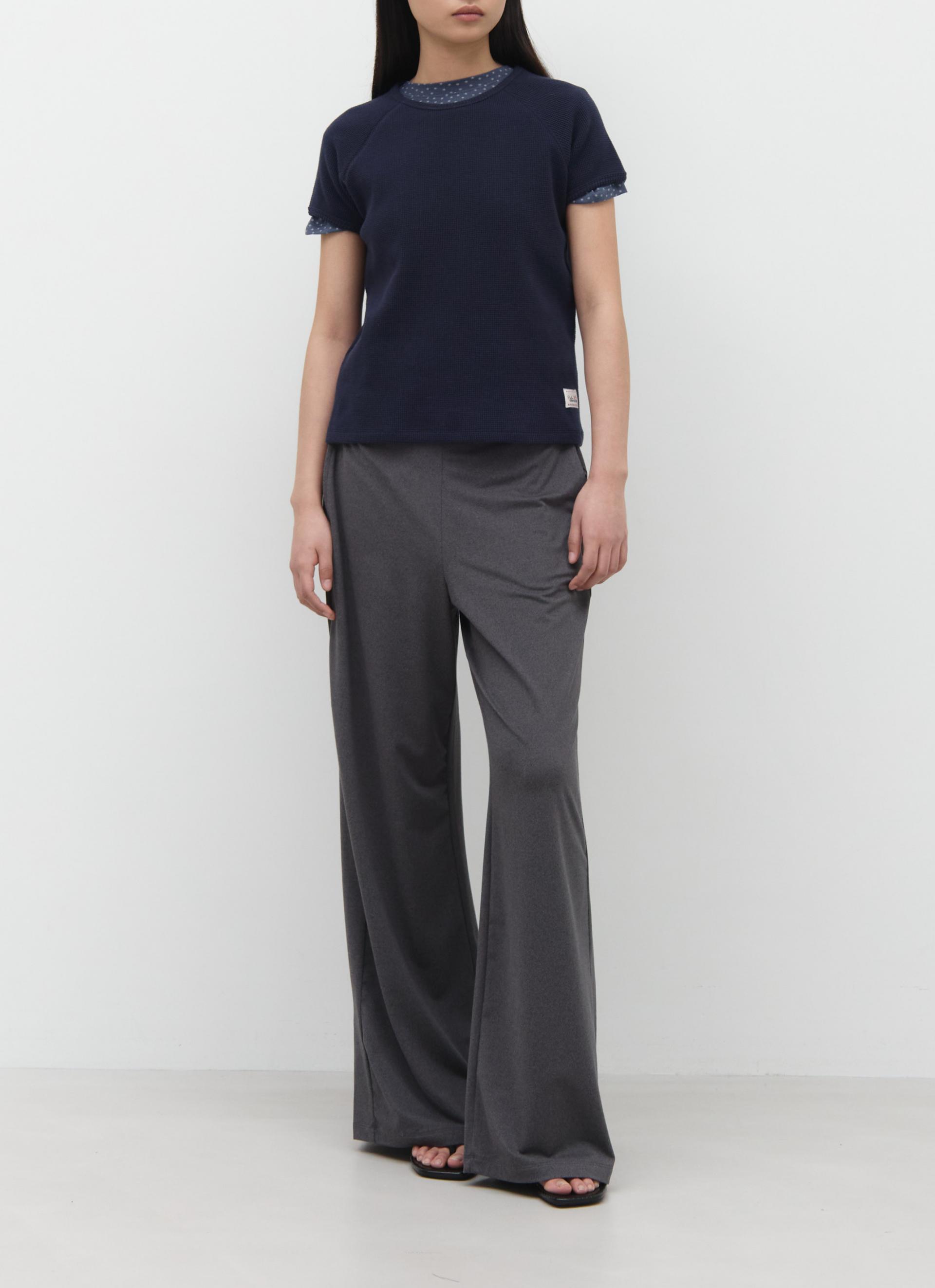 26SS PETITE WAFFLE TOP / NAVY