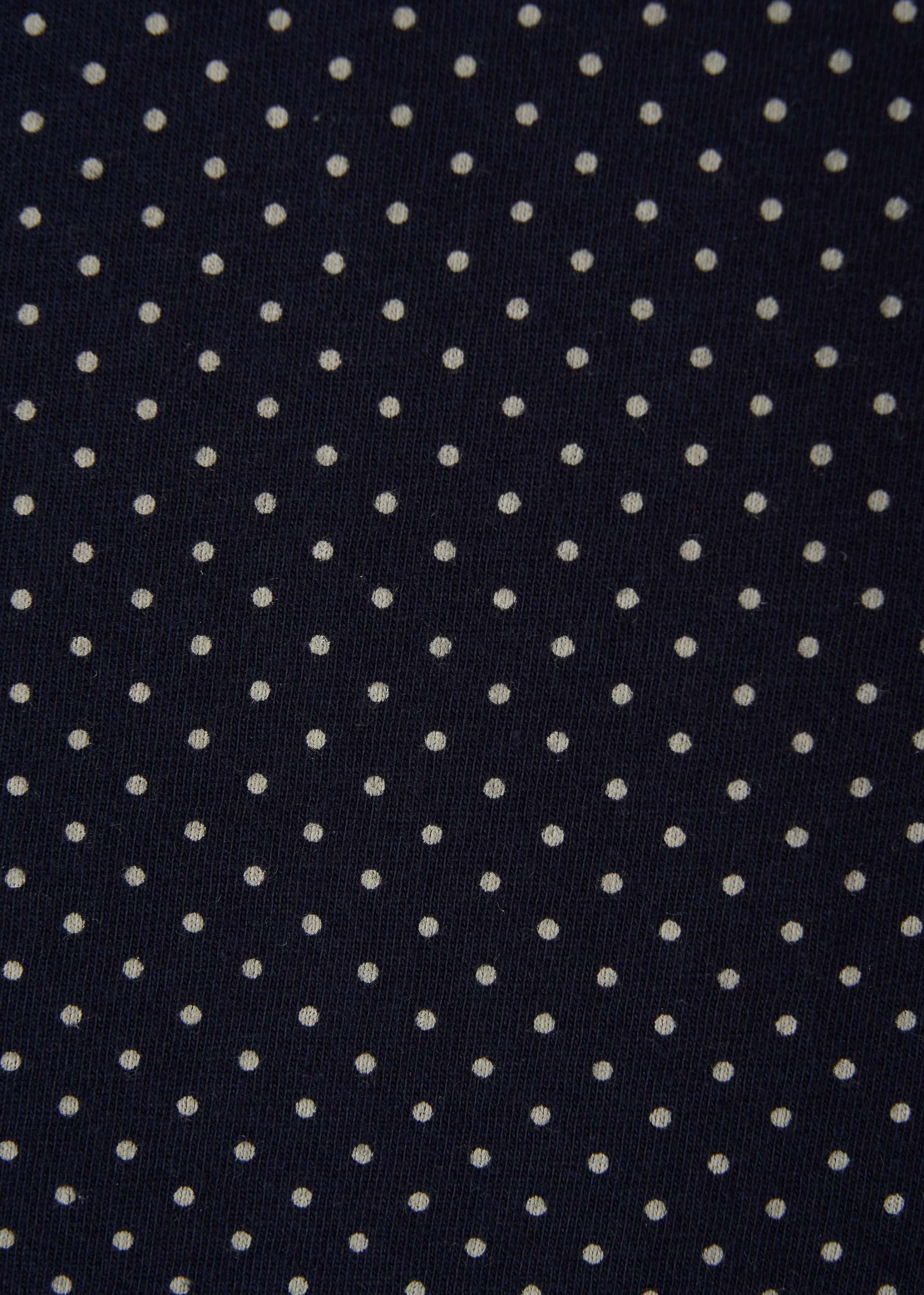 26SS SLIM FIT DOT SLEEVELESS / NAVY
