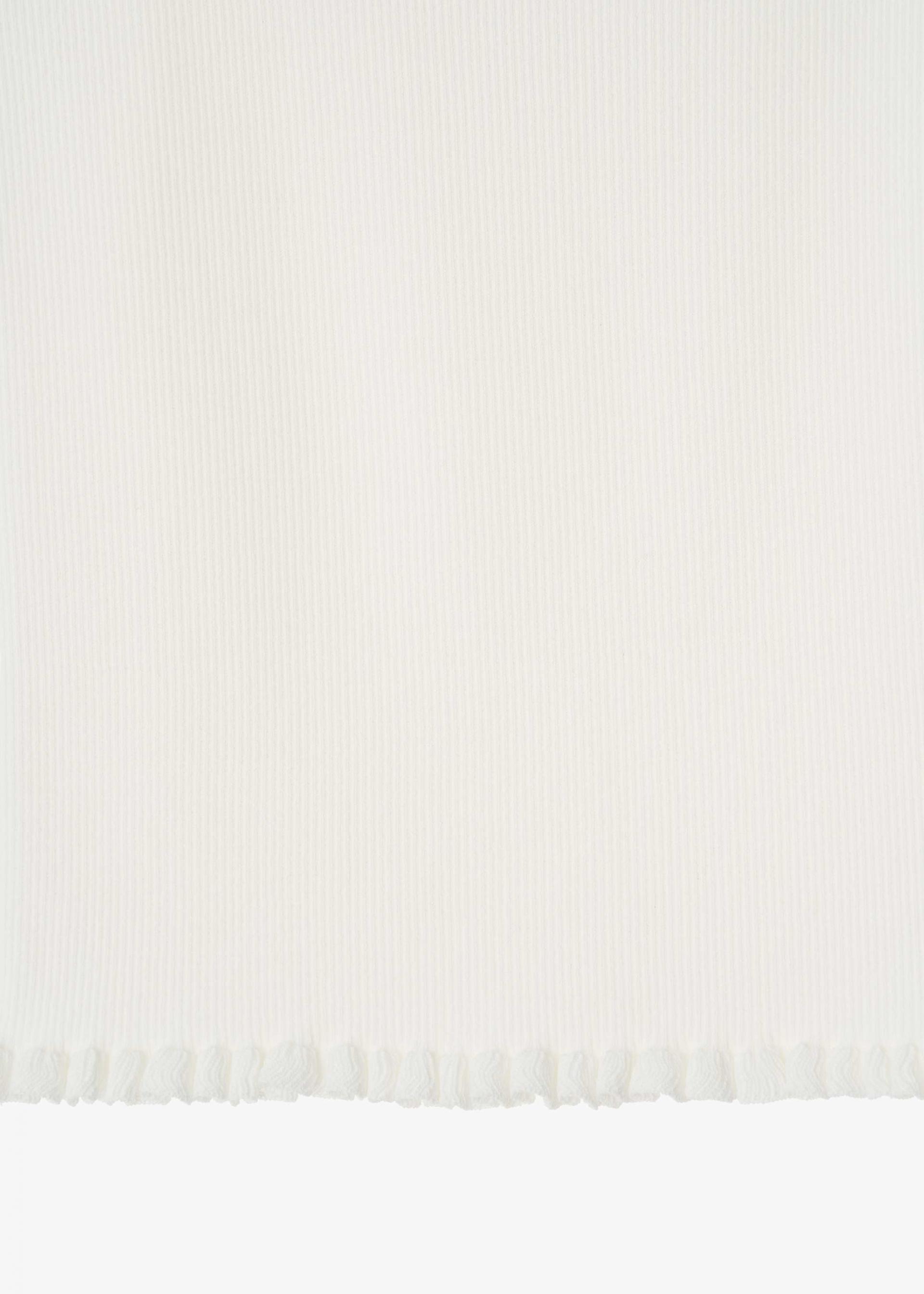 26SS RIBBED FRILL SLEEVELESS / WHITE