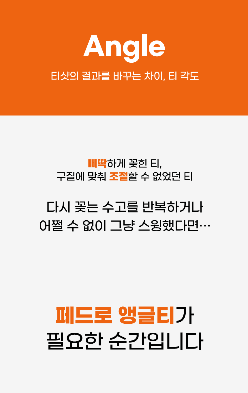 FEDRO 각도조절 골프티 1개입