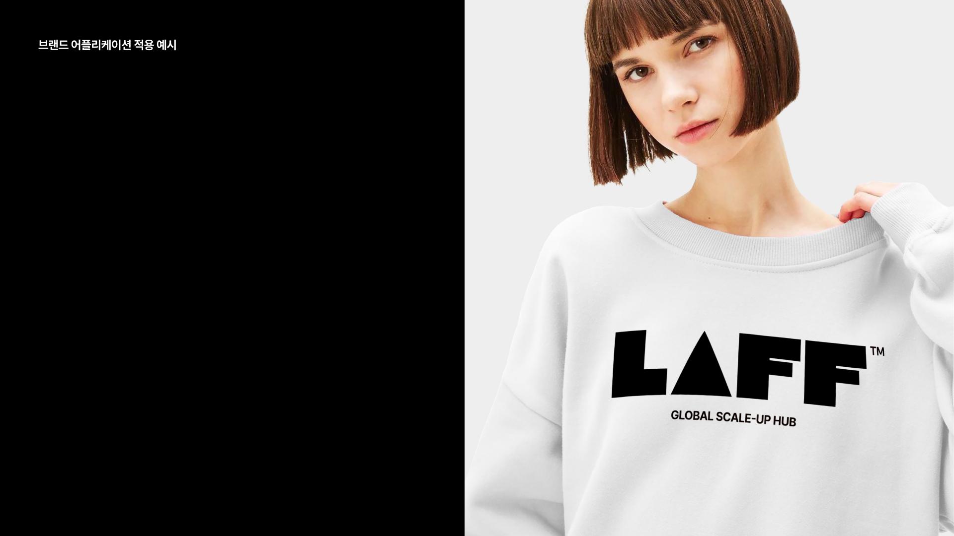 LAFF sweatshirt application