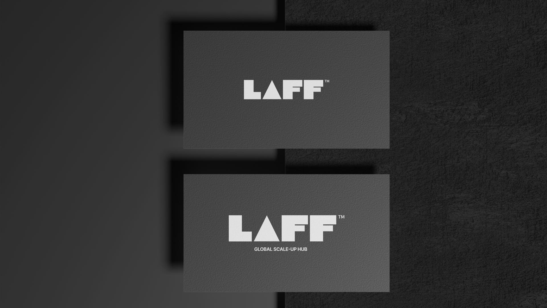 LAFF business card identity