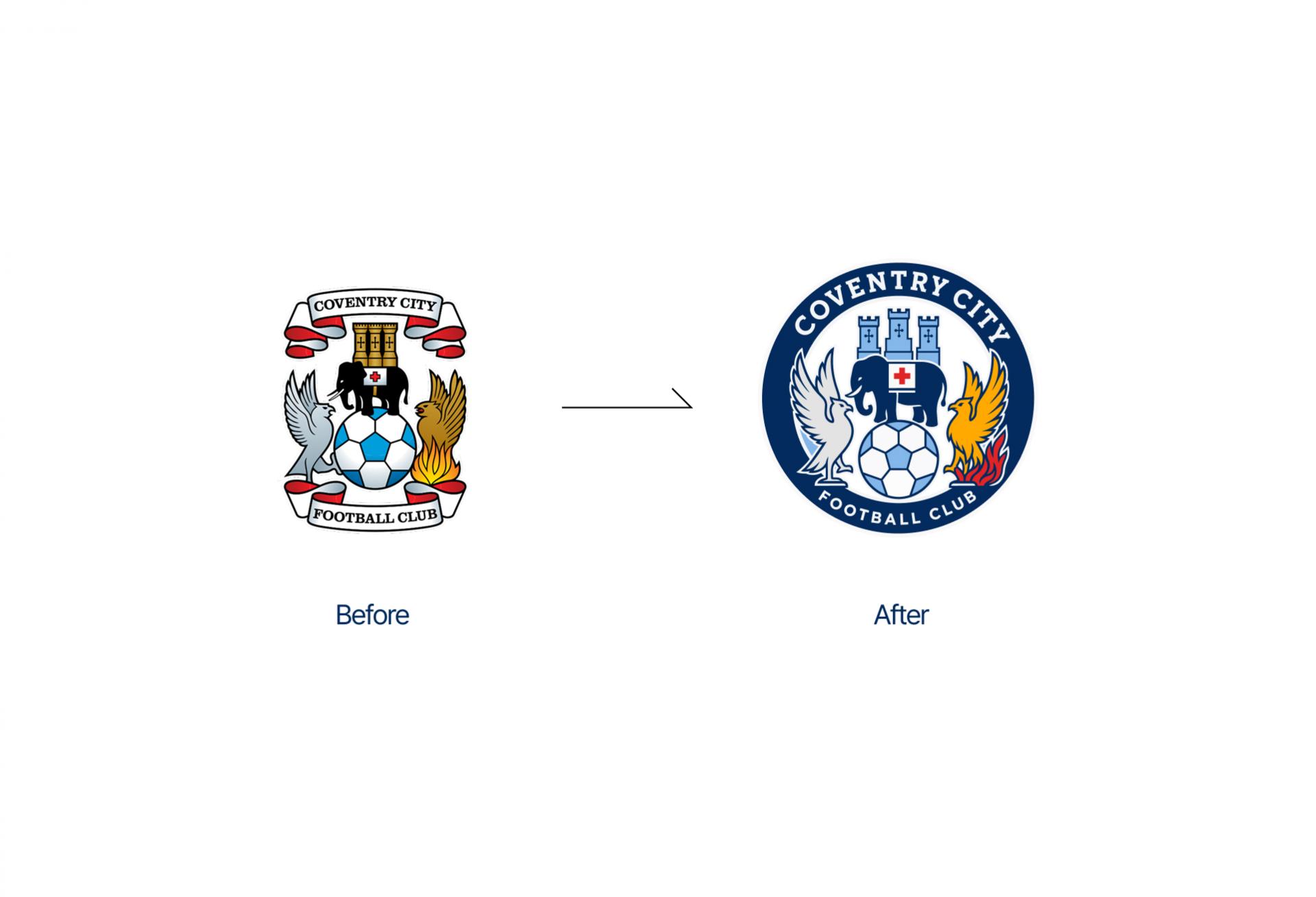 Coventry City crest symbolic elements