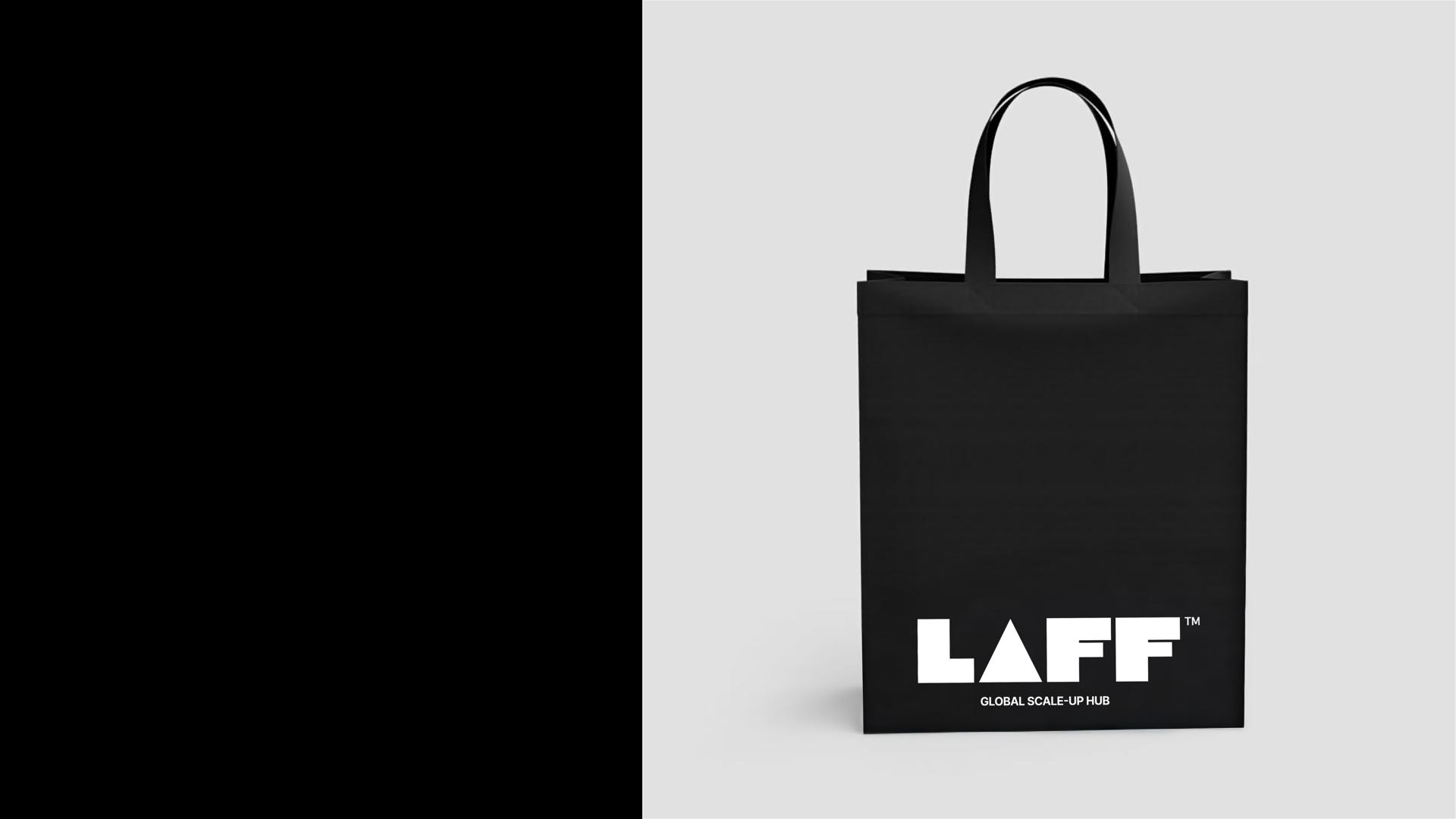 LAFF black tote bag