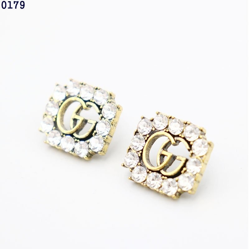 정면 GG 마몽 크리스탈 골드 이어링
