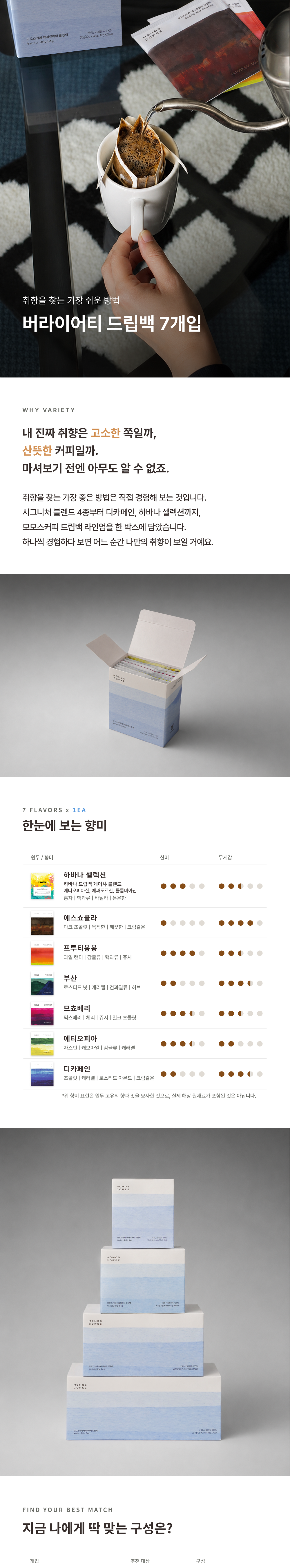 드립백 버라이어티 7개입