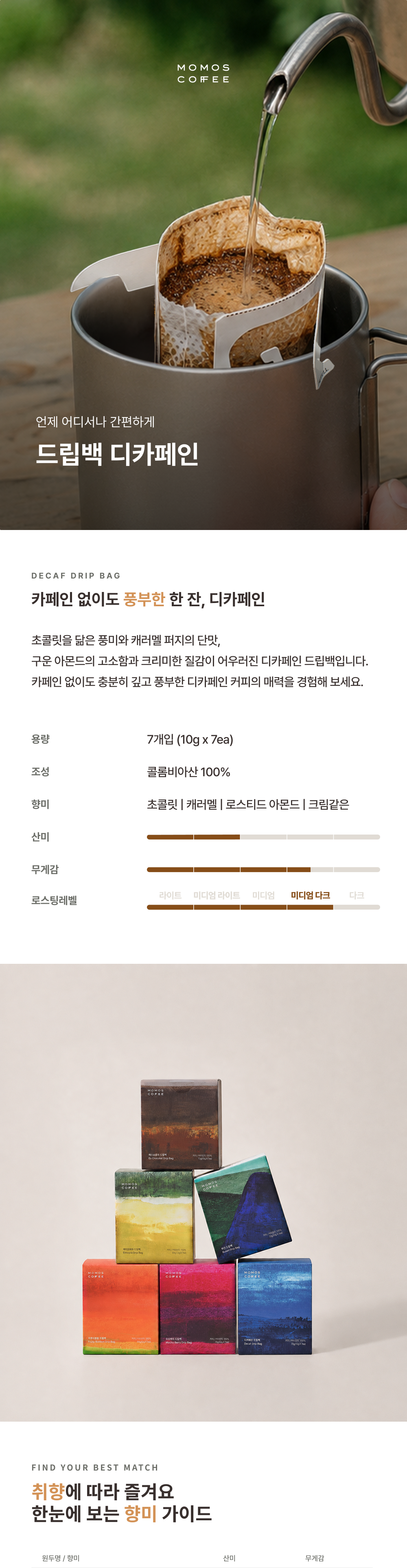 드립백 디카페인 7개입