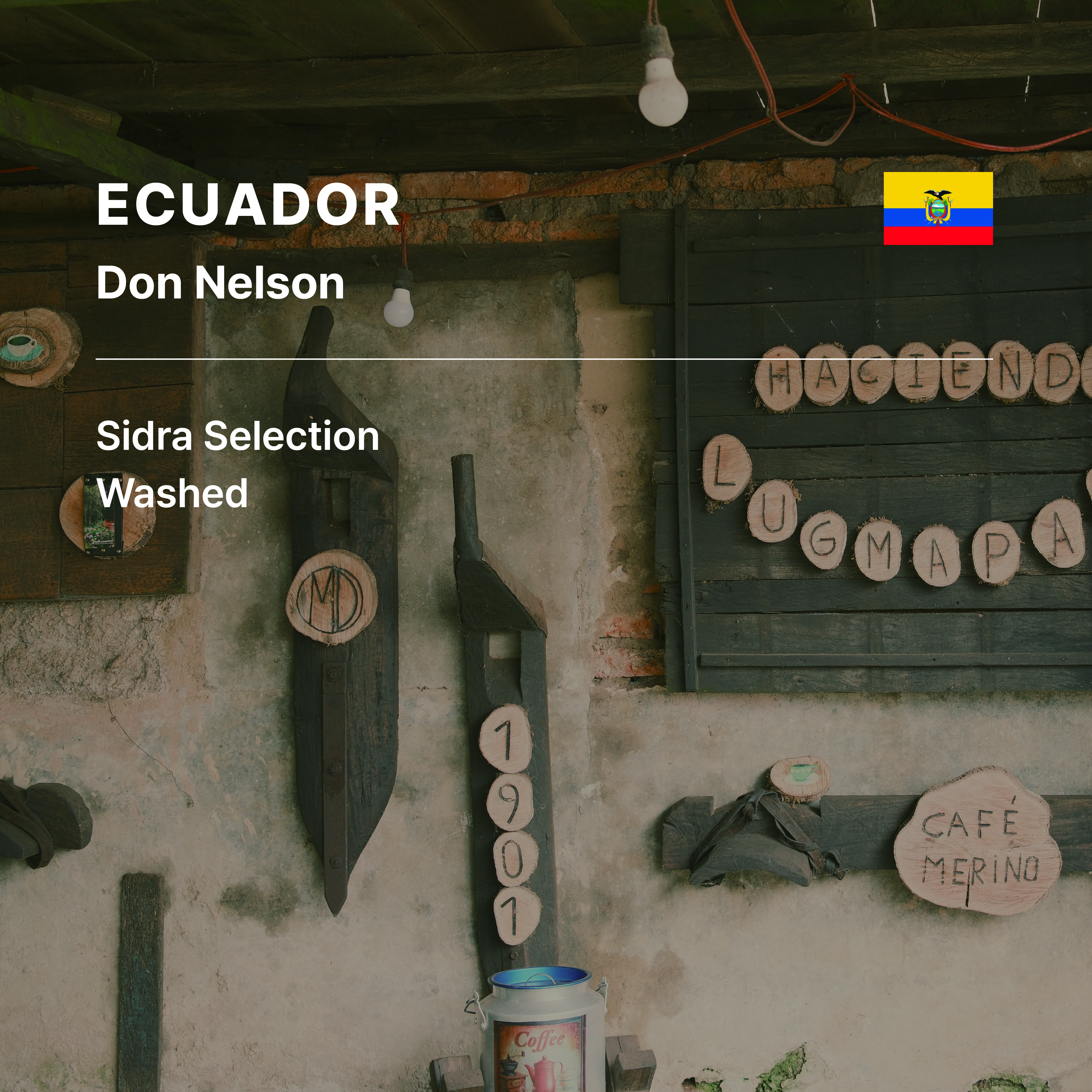 Ecuador Amigo Project #2 Don Nelson Sidra Selection Washed