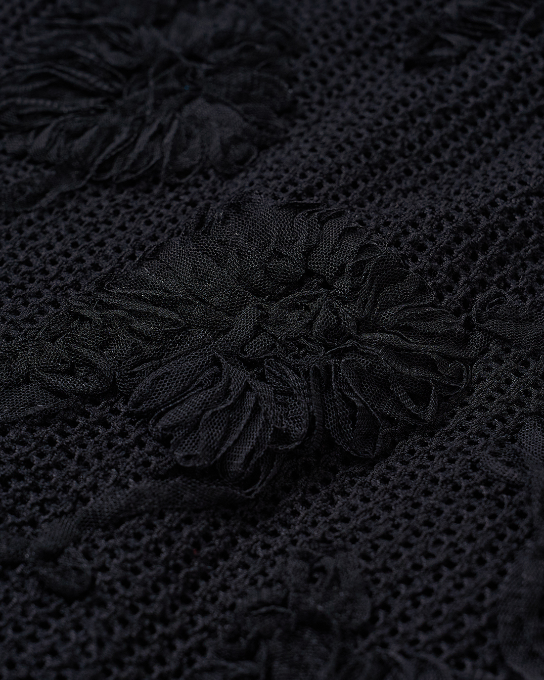 [CROCHET] Tweed Skirt (Black)