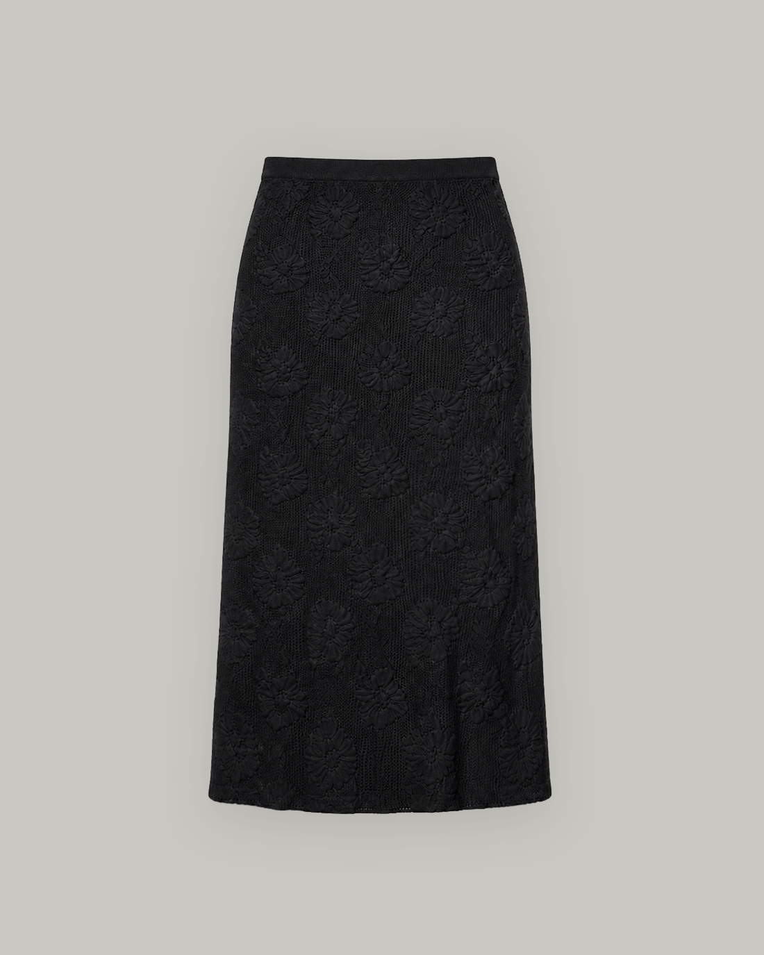[CROCHET] Tweed Skirt (Black)