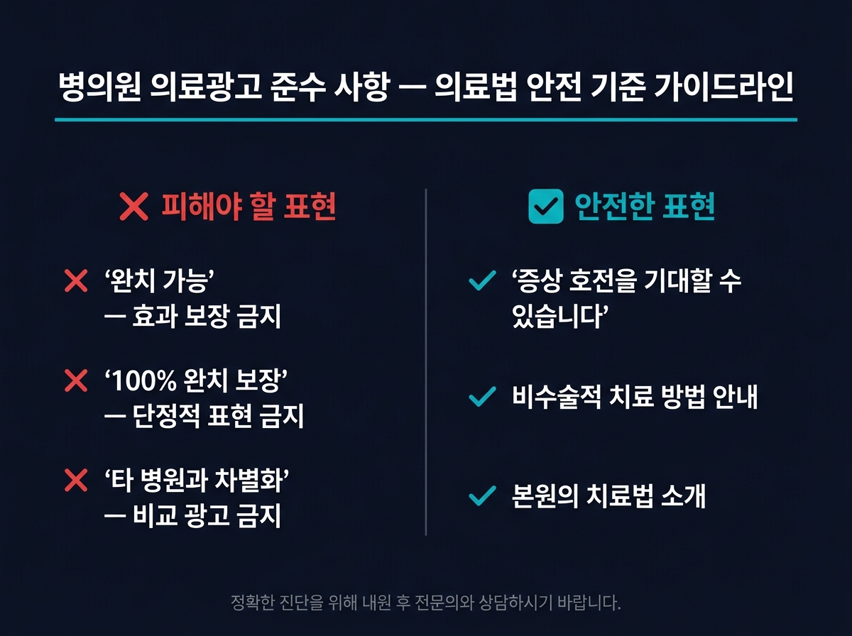 병원 AI 검색 미노출 원인 3가지 — 병원 AEO 마케팅 진단 흐름도