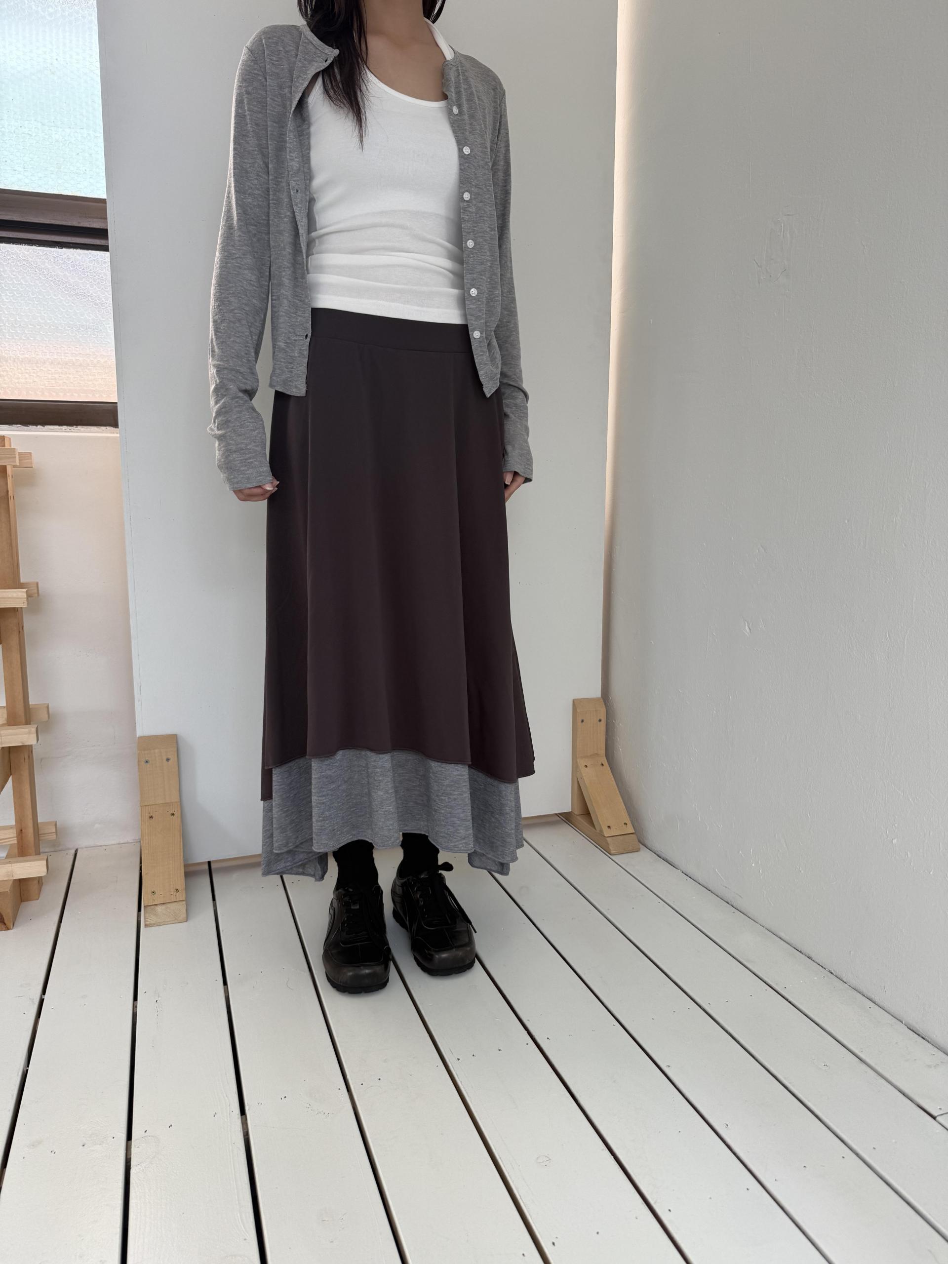 sheer long skirt