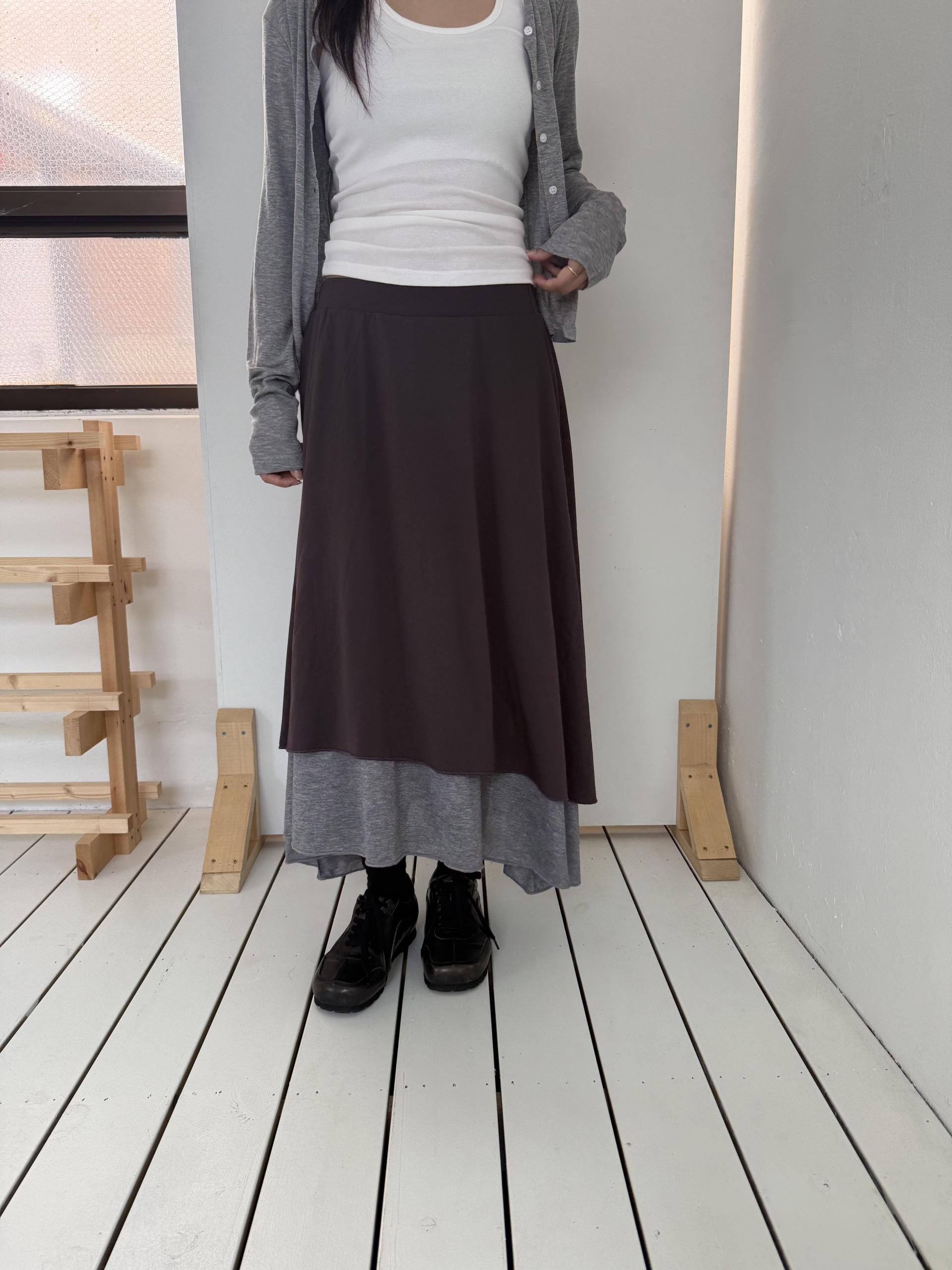 sheer long skirt